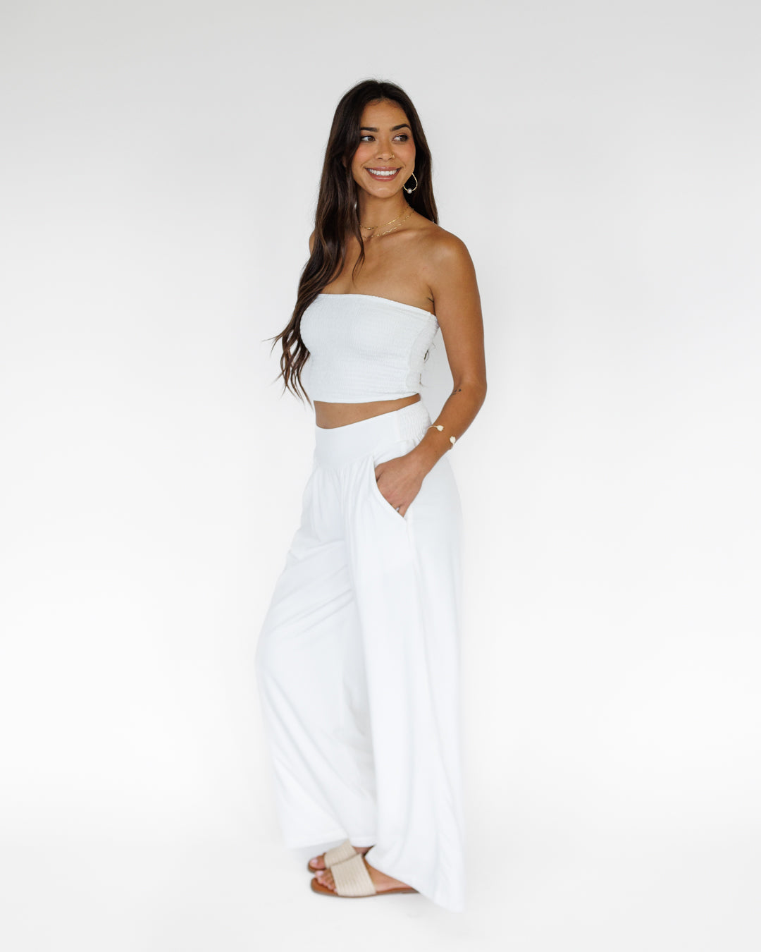 Tiana Tube Top / Coconut Milk KEANI APPAREL