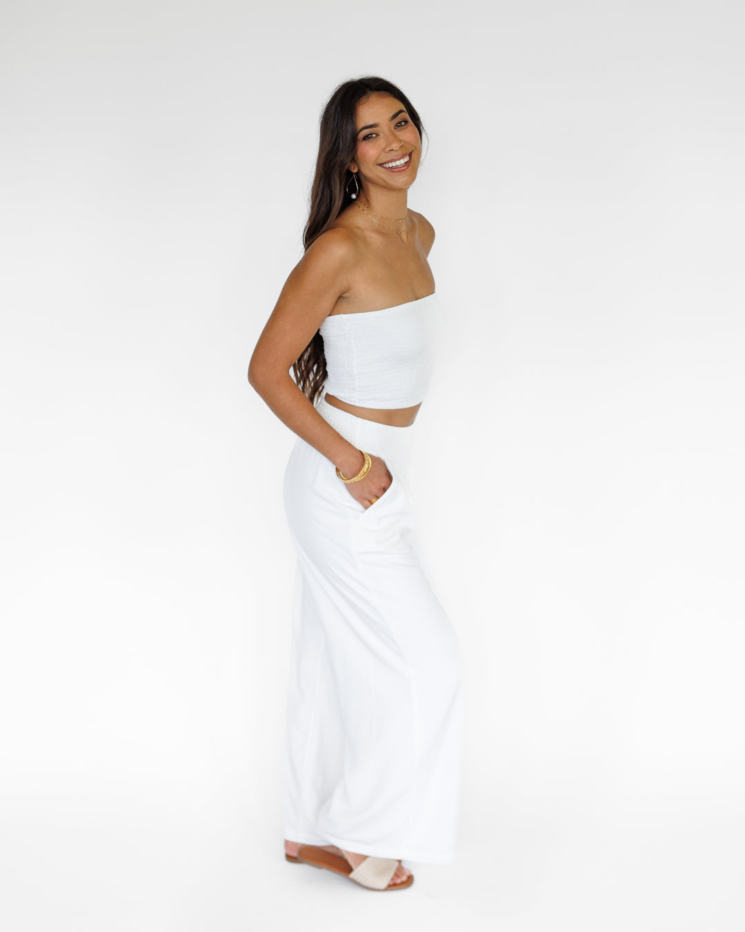 Tiana Tube Top / Coconut Milk KEANI APPAREL