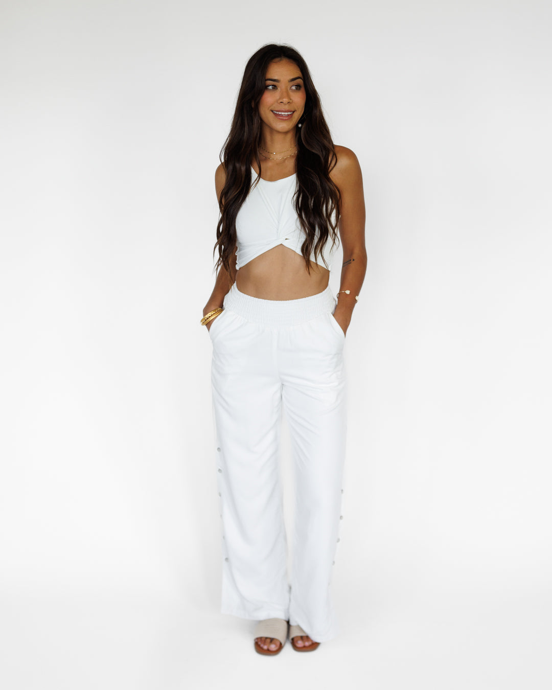 Kealia Crop Top / Coconut Milk KEANI APPAREL