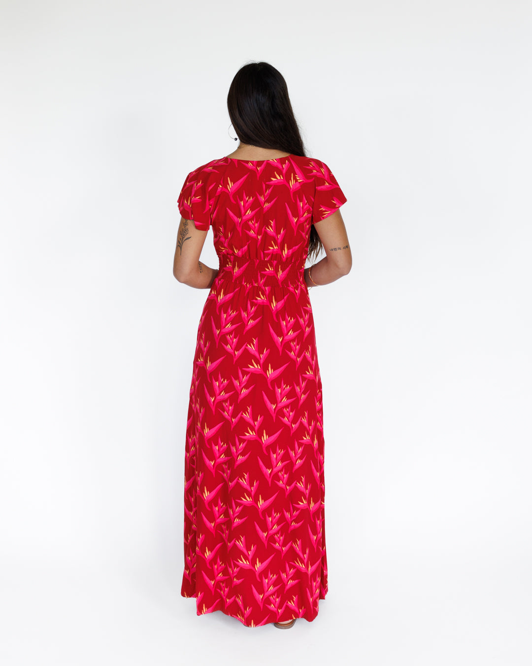 Heliconia / Moana Maxi Dress / Hot Tropic KEANI APPAREL