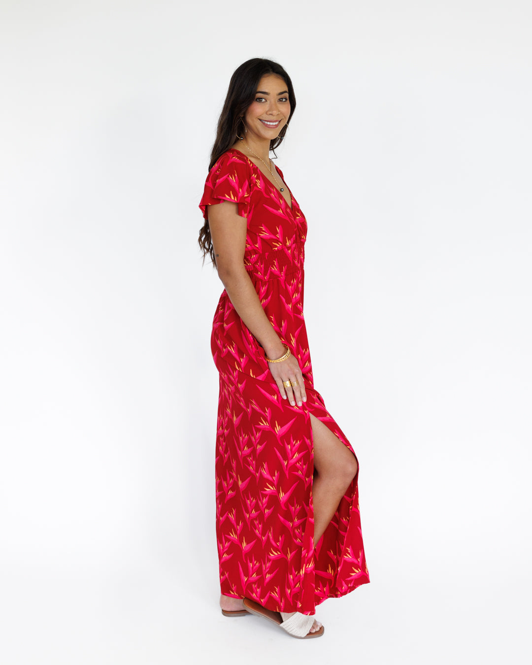 Heliconia / Moana Maxi Dress / Hot Tropic KEANI APPAREL