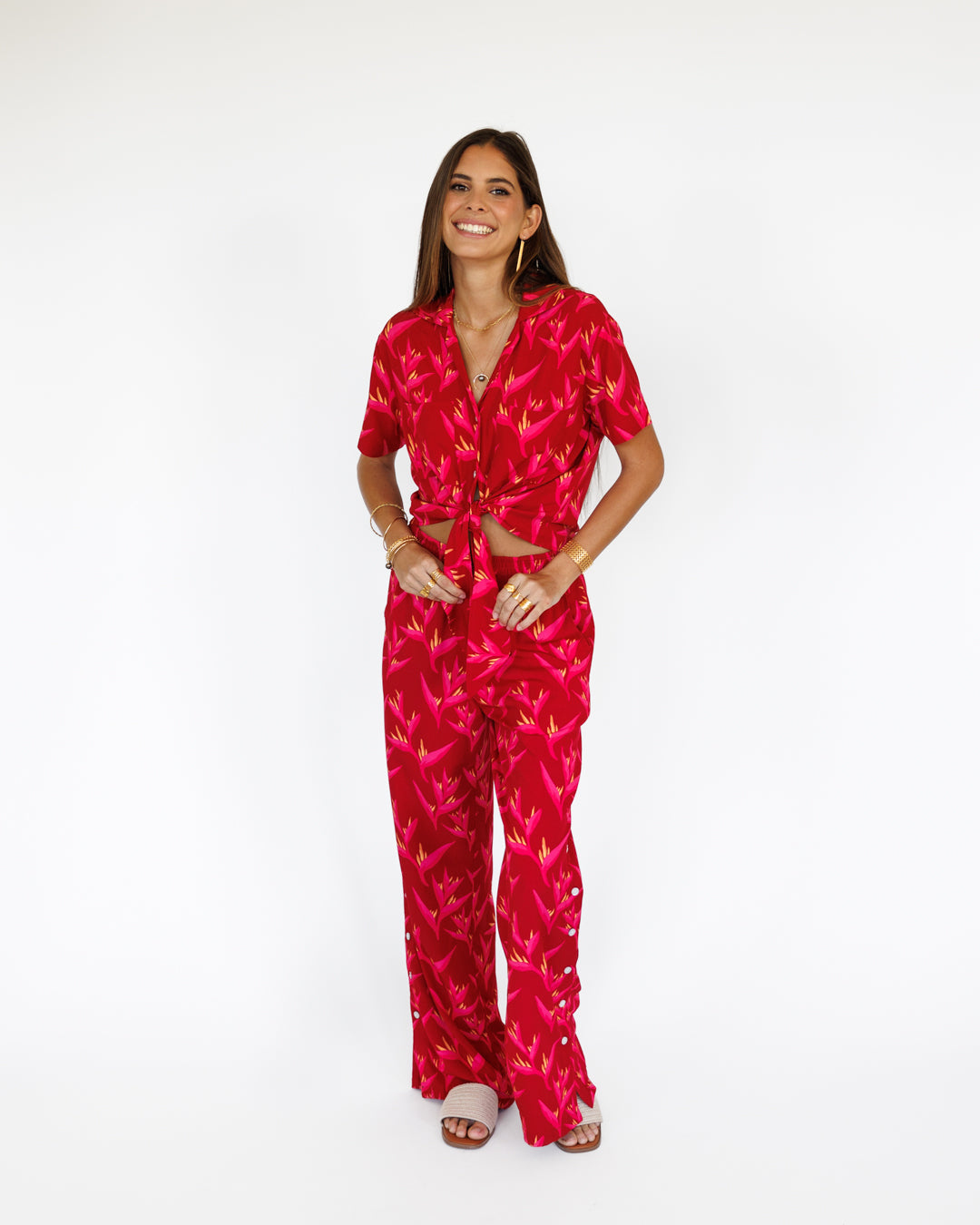 Heliconia / Luna Resort Pant / Hot Tropic KEANI APPAREL