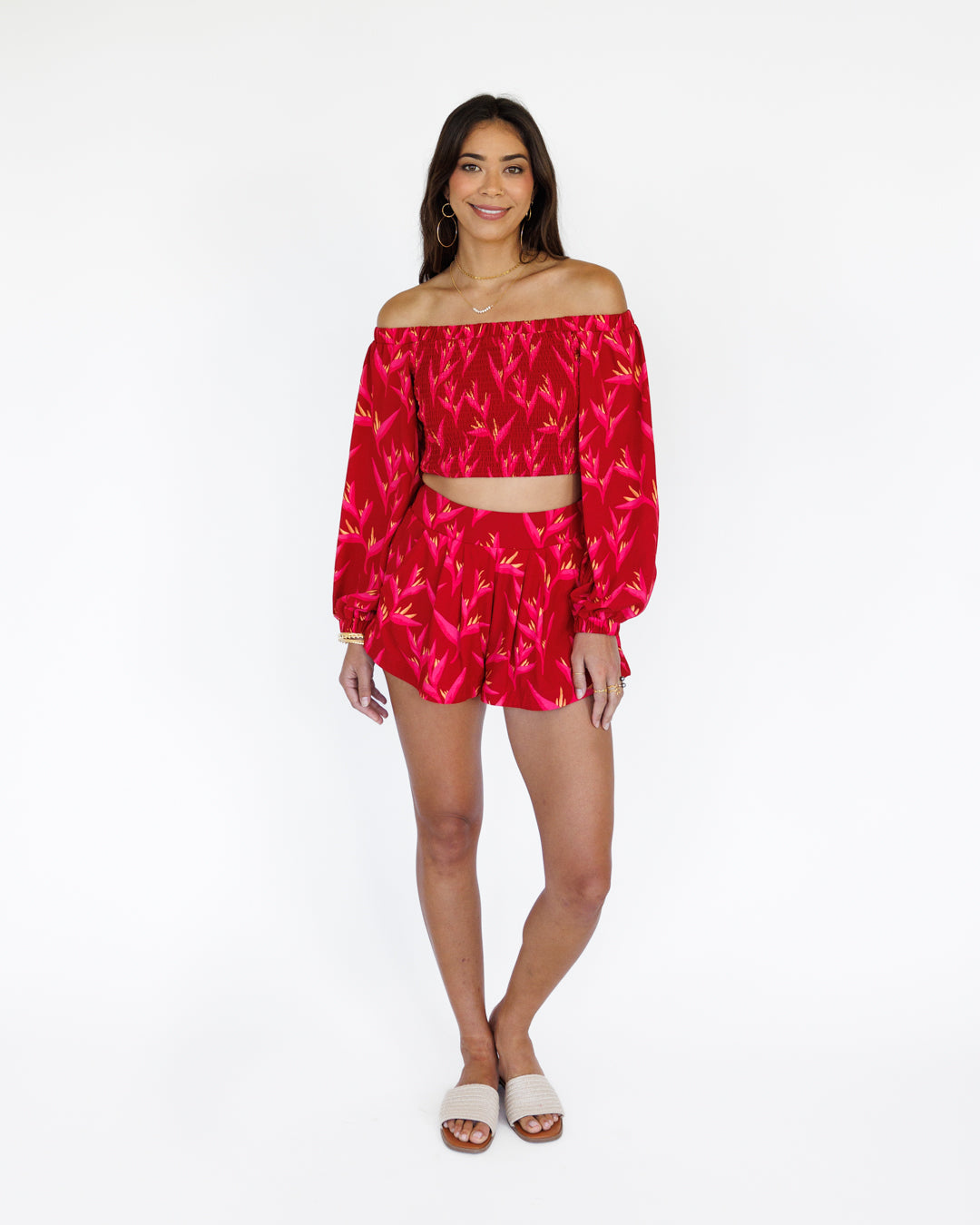 Heliconia / Kailua Shorts / Hot Tropic KEANI APPAREL