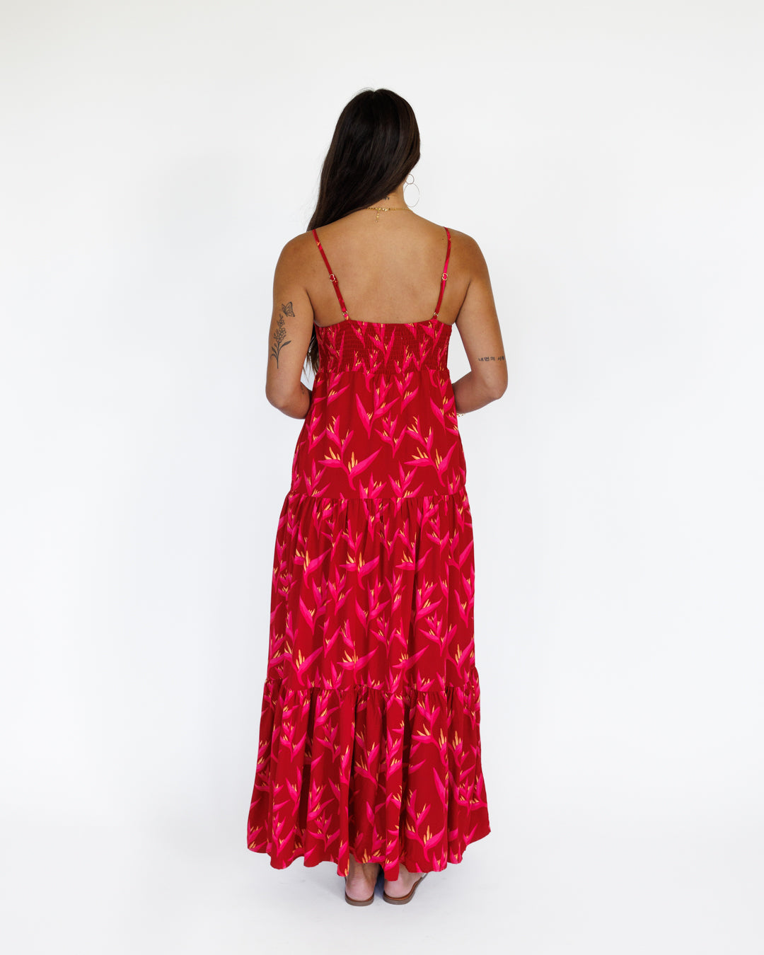 Heliconia / Haleiwa Maxi Dress / Hot Tropic KEANI APPAREL
