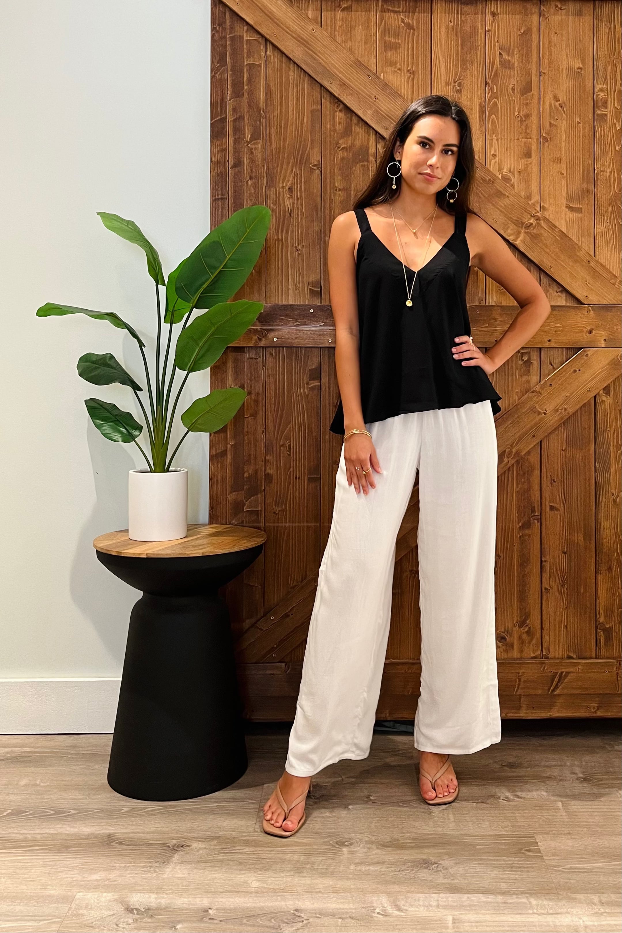 Frankie Top / Solid Black Khush Clothing