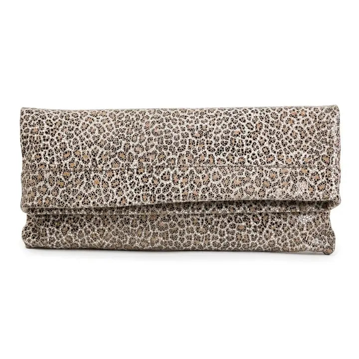 Mollie Crossbody Clutch / Sand Leopard CoFi Leathers
