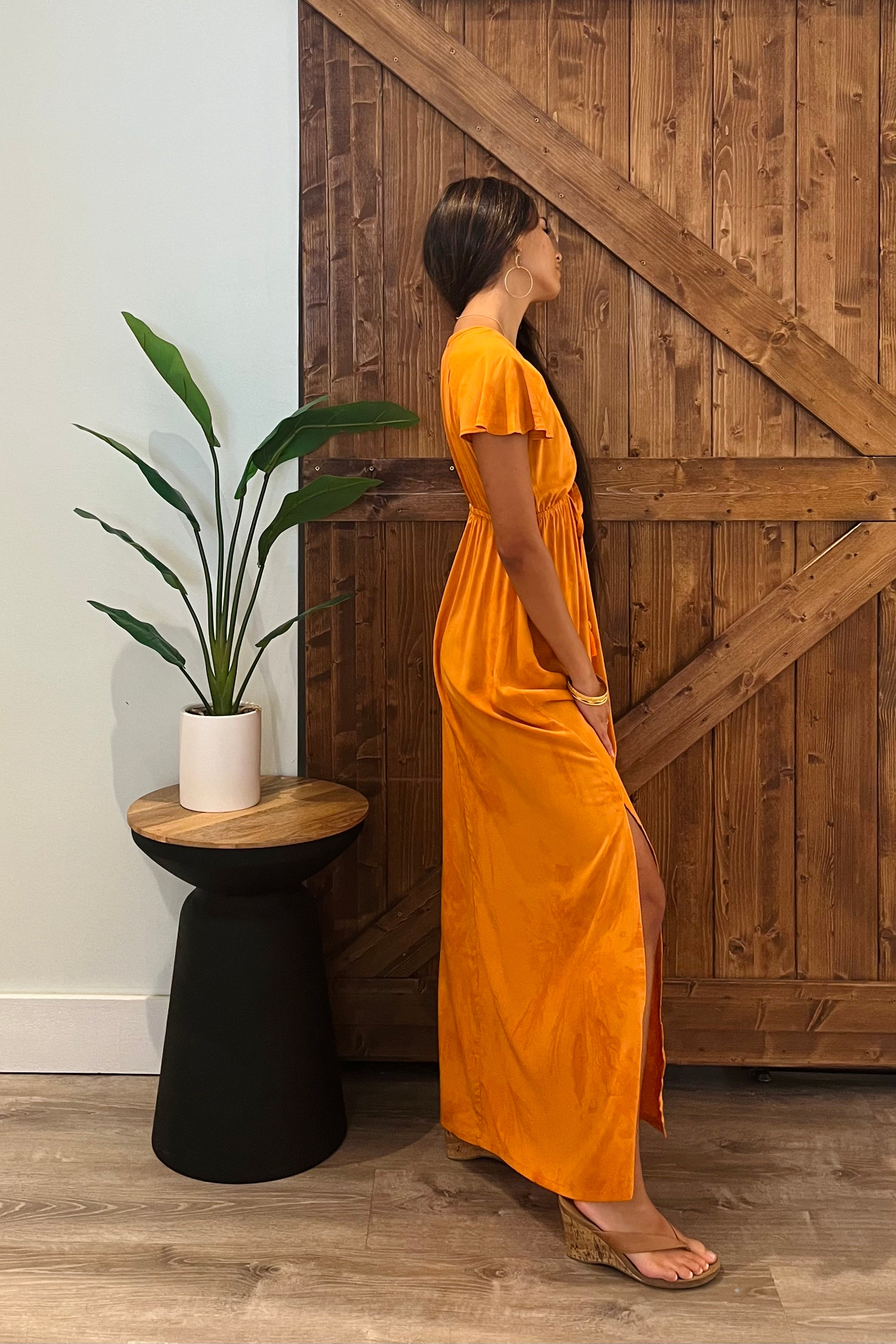 Leilani Dress / Tangerine