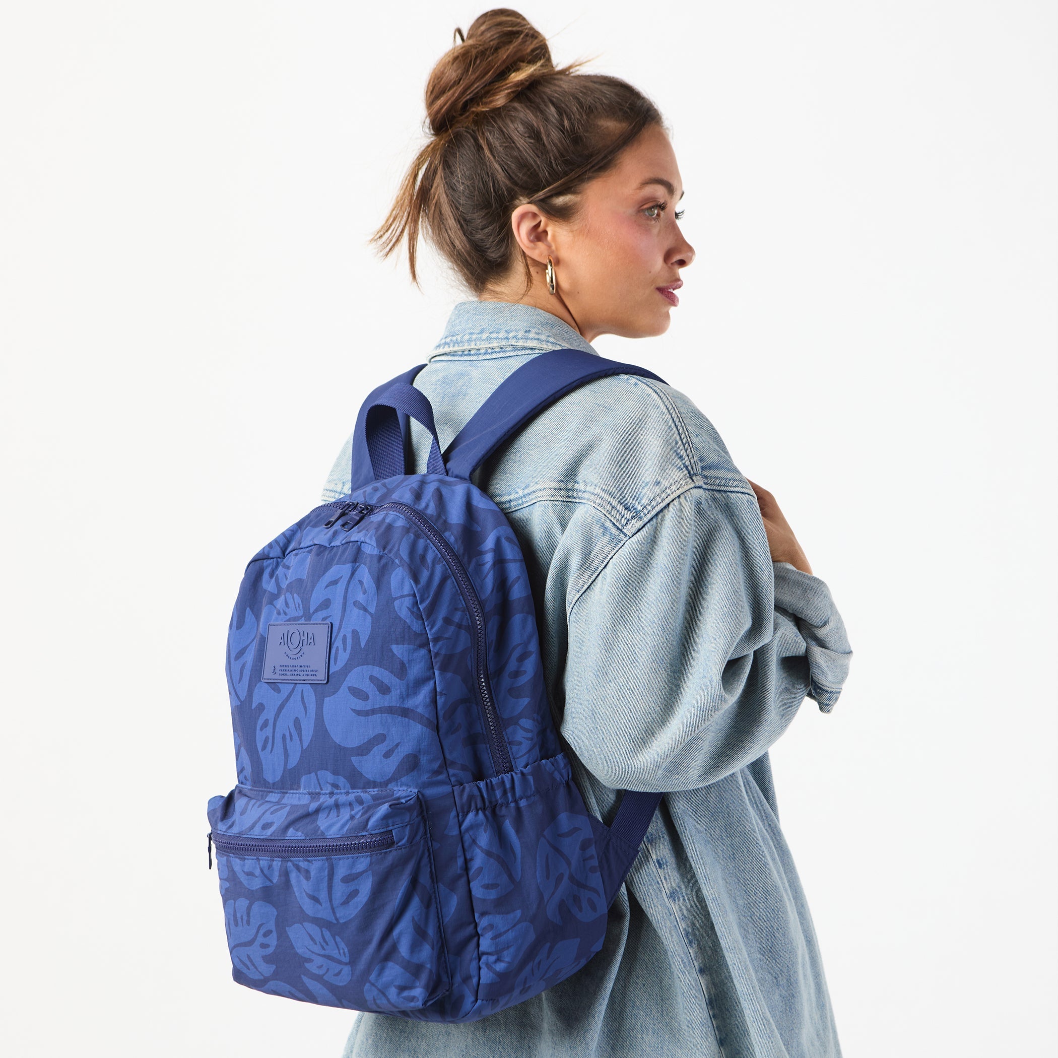 Keep It Light Backpack / Laule'a Navy Aloha Collection