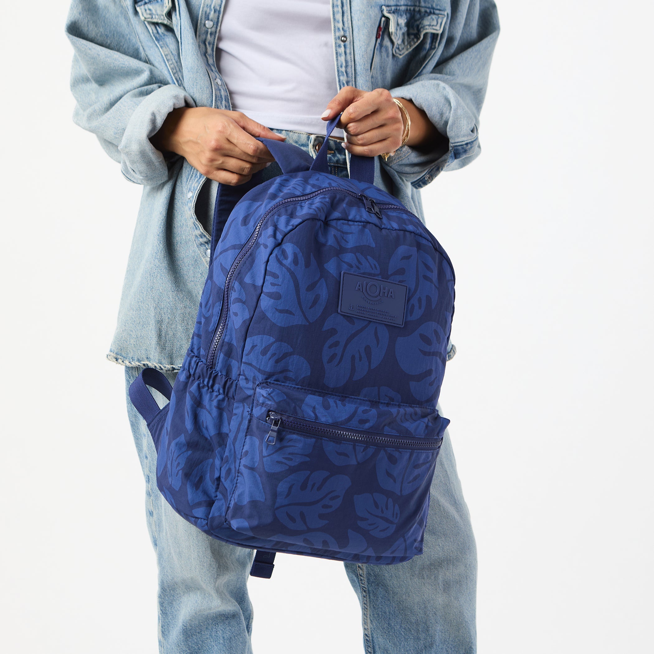 Keep It Light Backpack / Laule'a Navy Aloha Collection