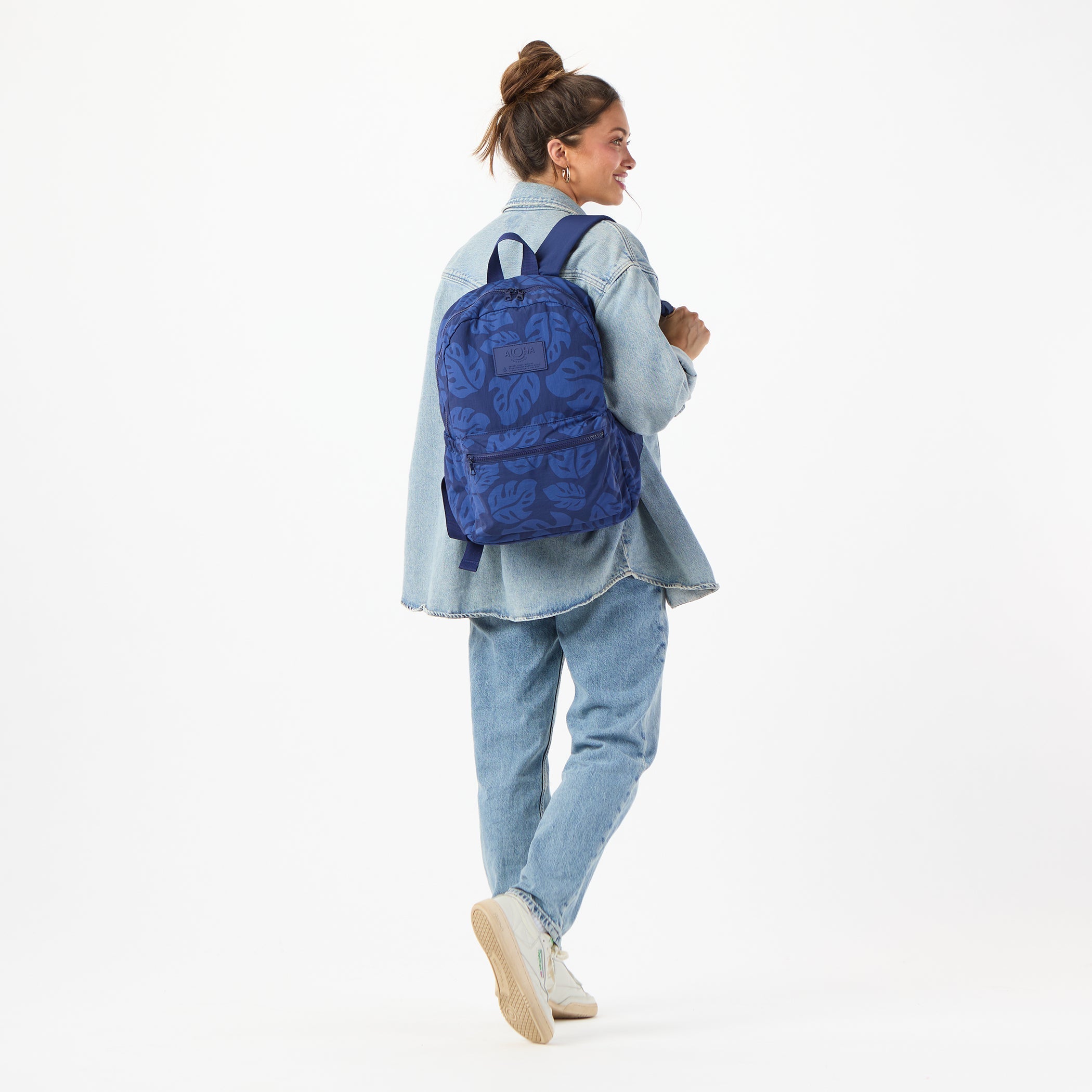 Keep It Light Backpack / Laule'a Navy Aloha Collection