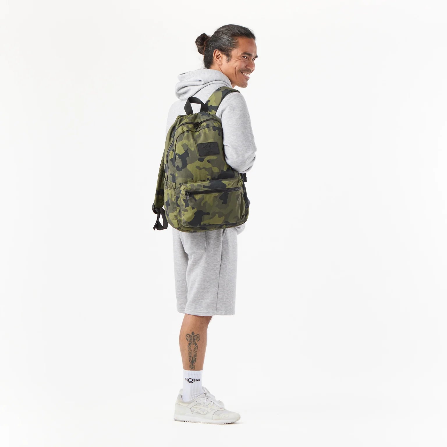 Keep It Light Backpack / Camo Hunter on Olive Aloha Collection