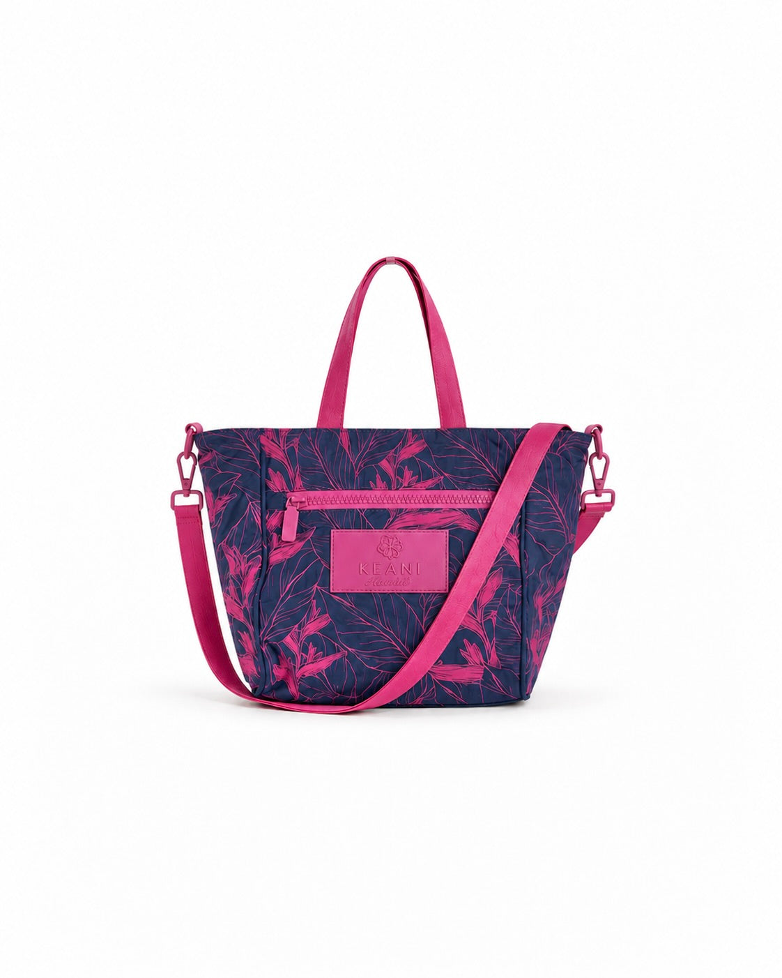 Nahiku / The Laidback Crossbody / Rose on Indigo KEANI HAWAI`I