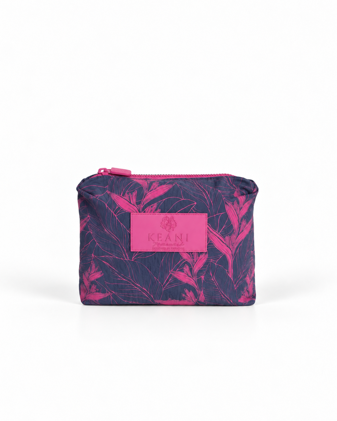 Nahiku / The Essentials Pouch / Rose on Indigo KEANI HAWAI`I