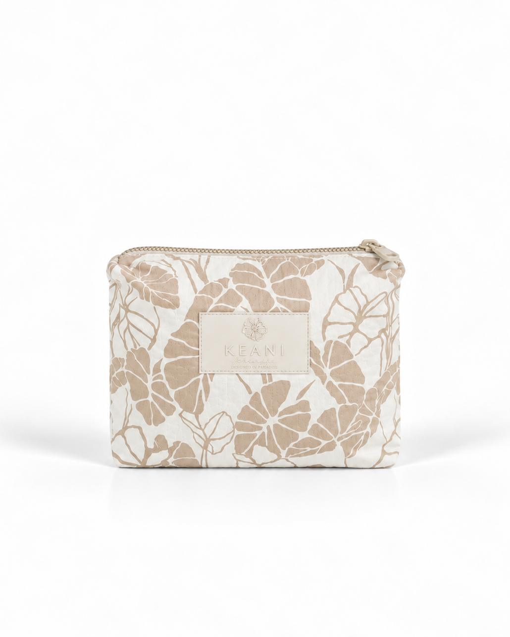 Kalo Patch / The Essentials Pouch / Sandstone KEANI HAWAI`I
