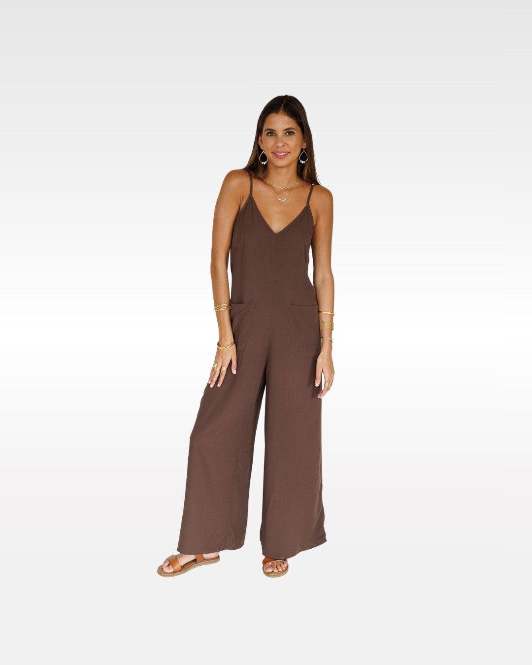 Haiku Jumpsuit / Coffee Bean KEANI APPAREL