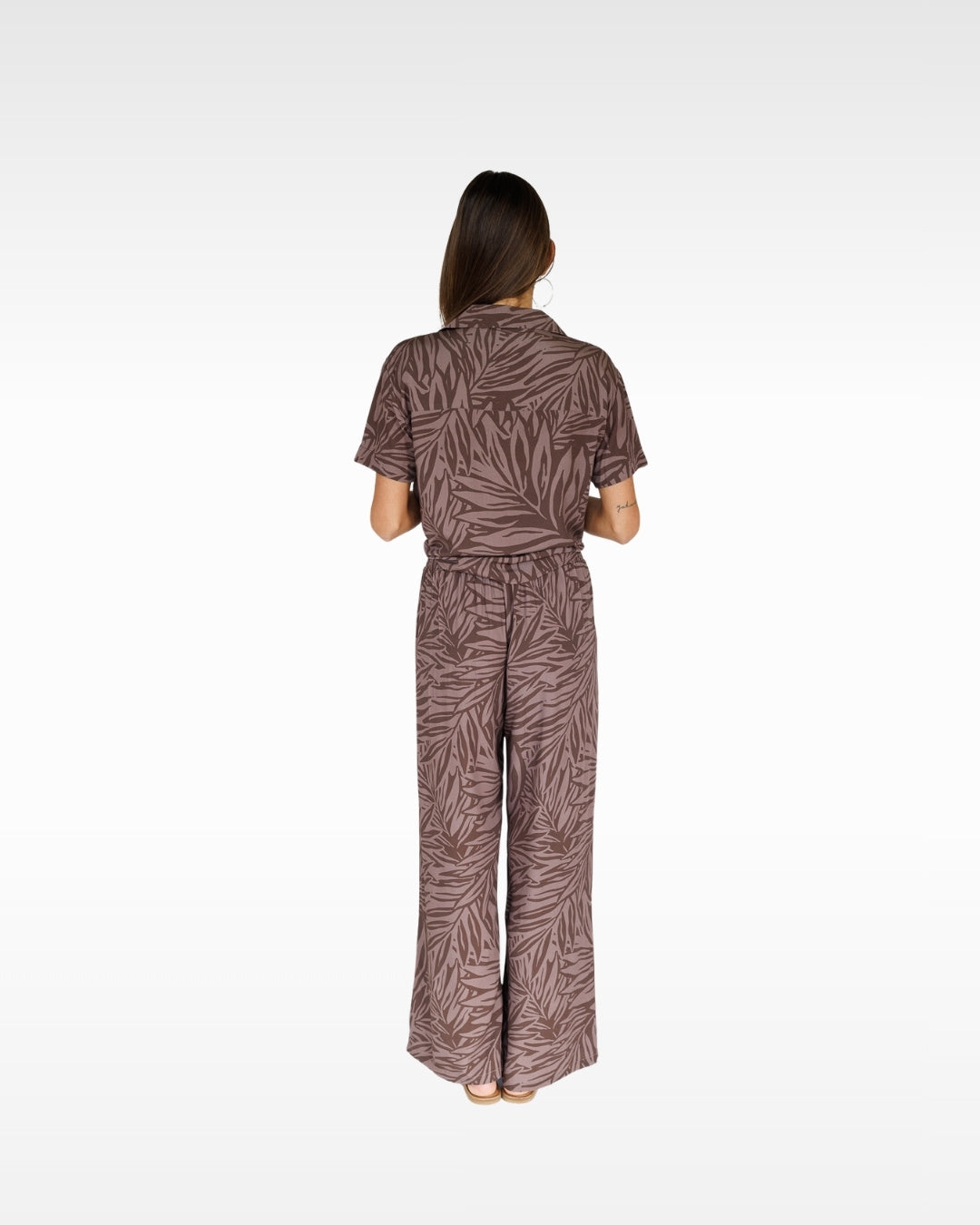 Pretty in Palms / Makena Resort Pant / Coffee Bean KEANI APPAREL