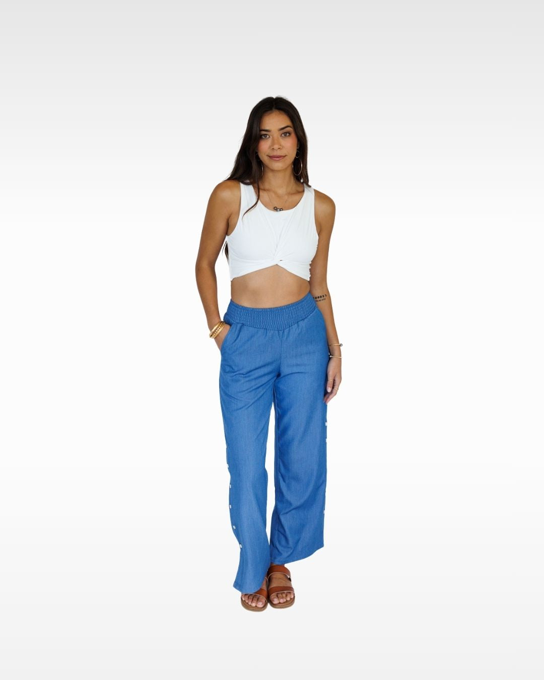Luna Resort Pant / Denim Drift KEANI APPAREL