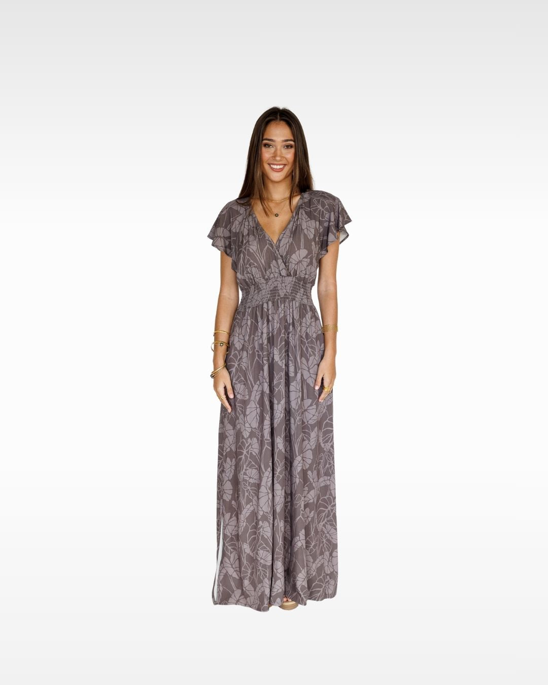 Kalo Patch / Moana Maxi Dress / Earth KEANI APPAREL