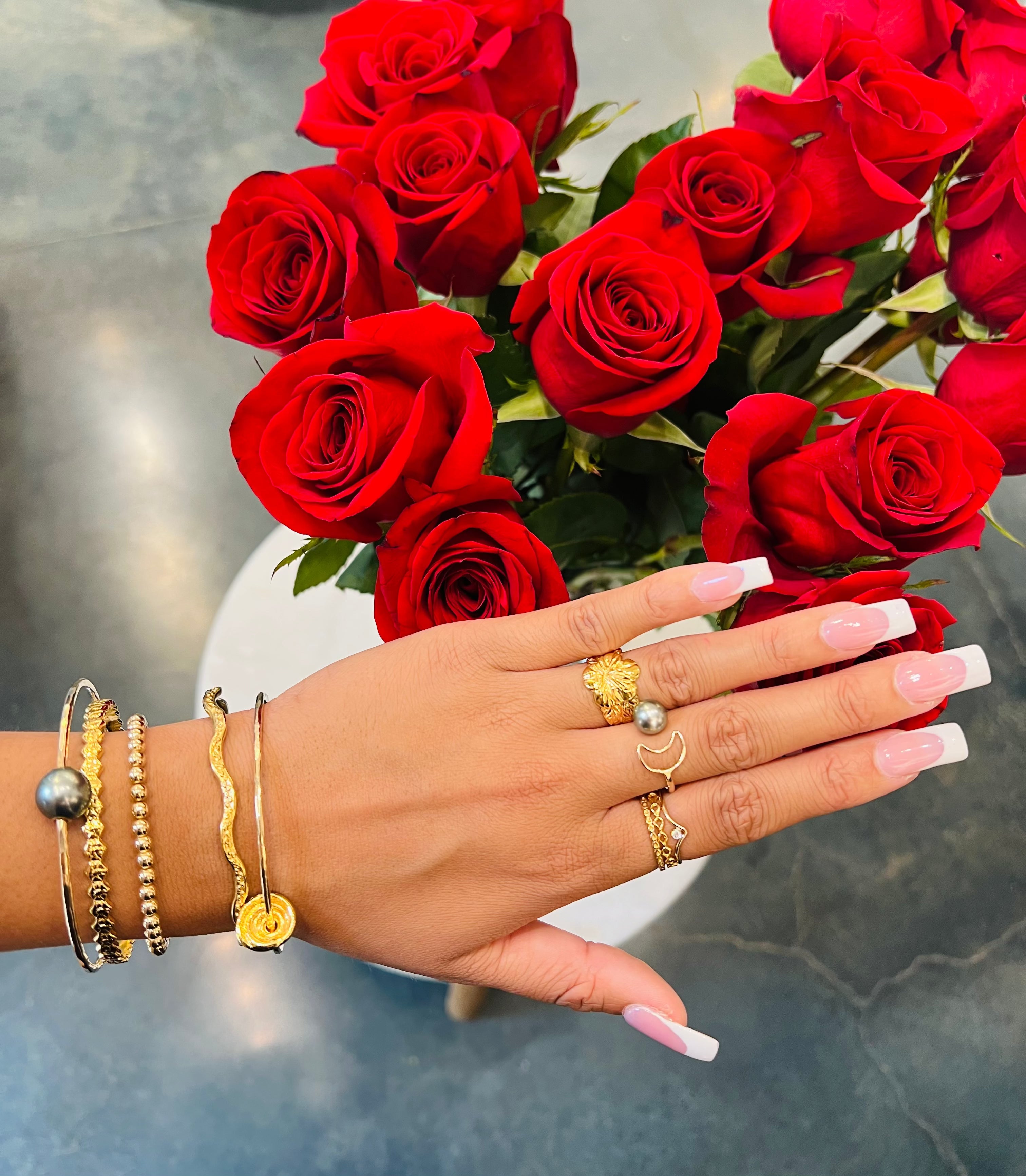 Hali'a Hibiscus Ring KEANI JEWELRY