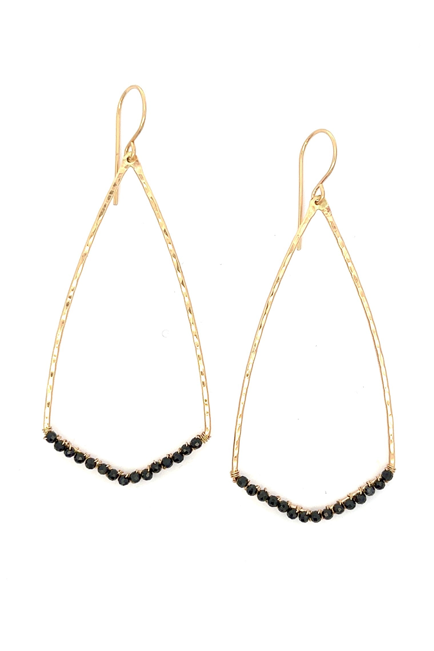 Large Midnight Hoku Hoops KEANI JEWELRY