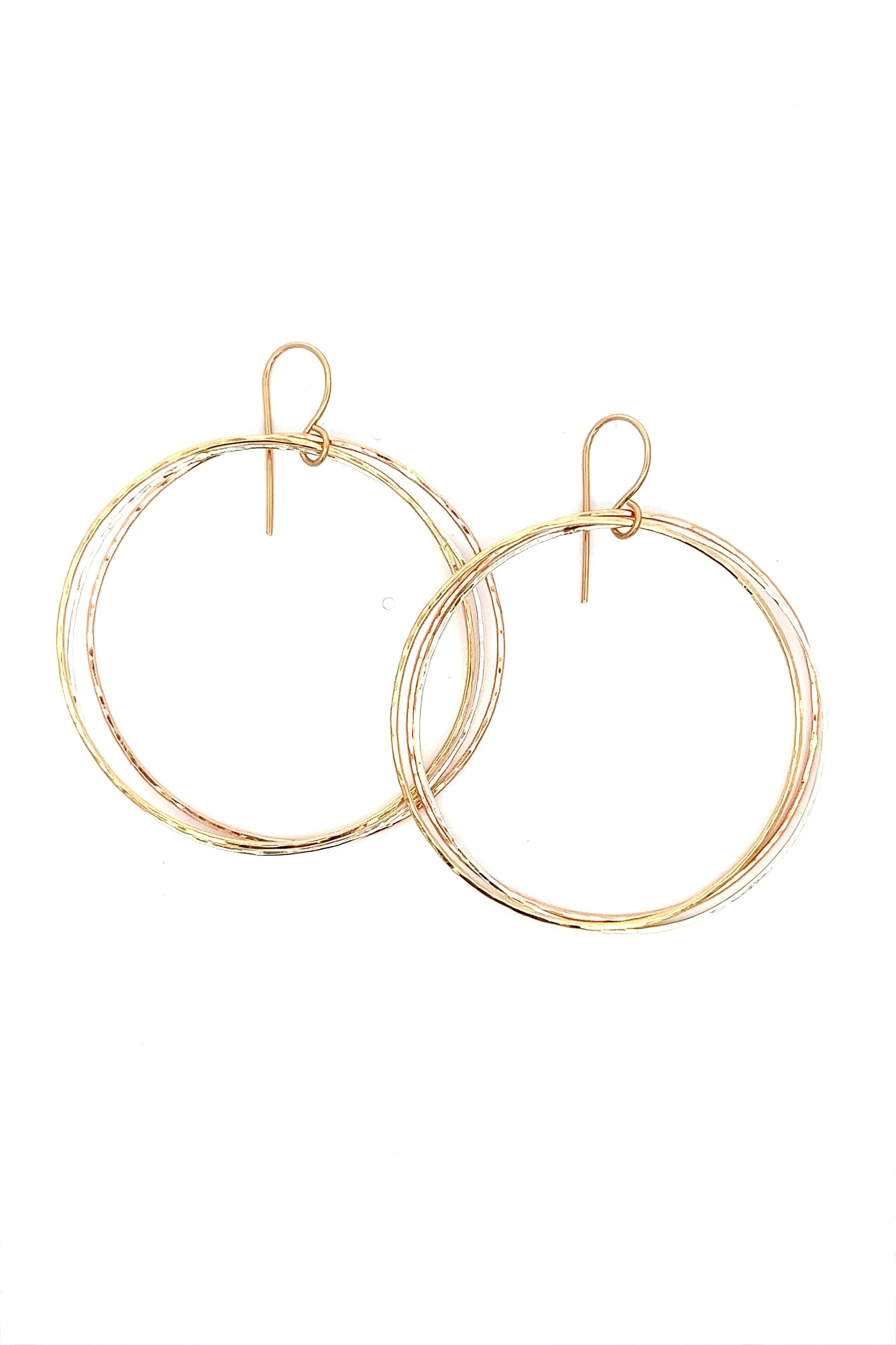 Triple Mixed Hoops KEANI JEWELRY
