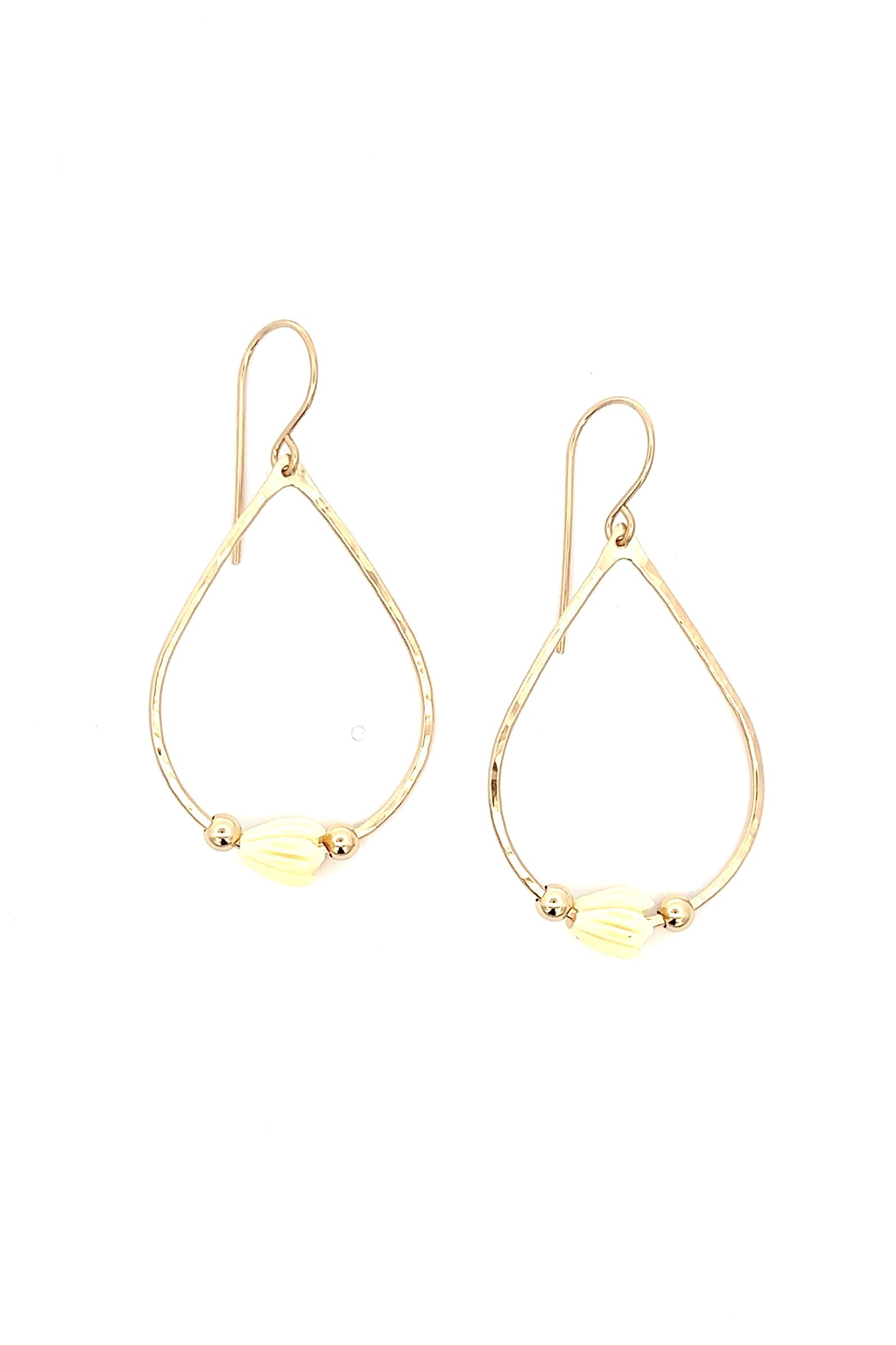 Small Pikake Teardrops KEANI JEWELRY