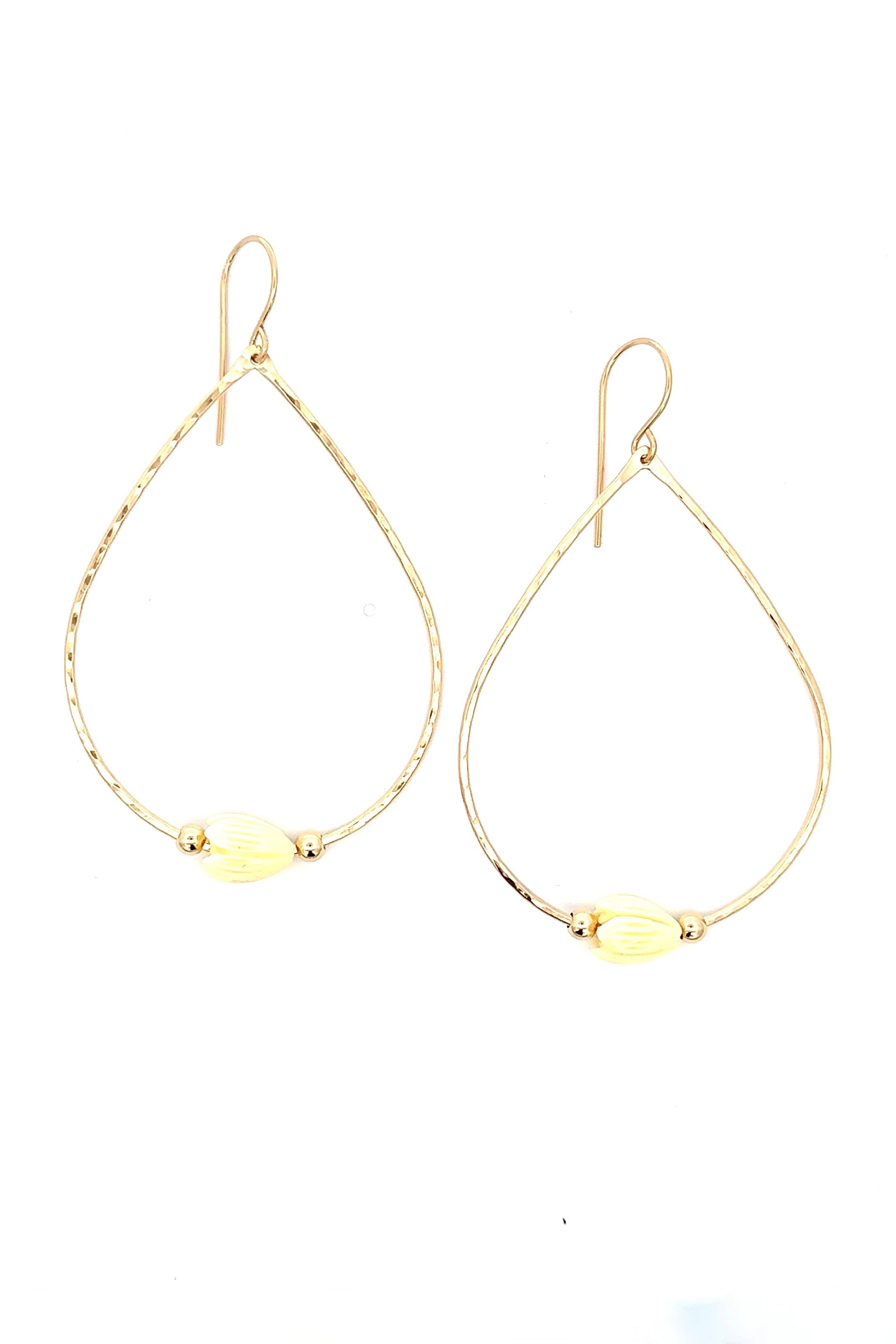 Large Pikake Teardrops KEANI JEWELRY