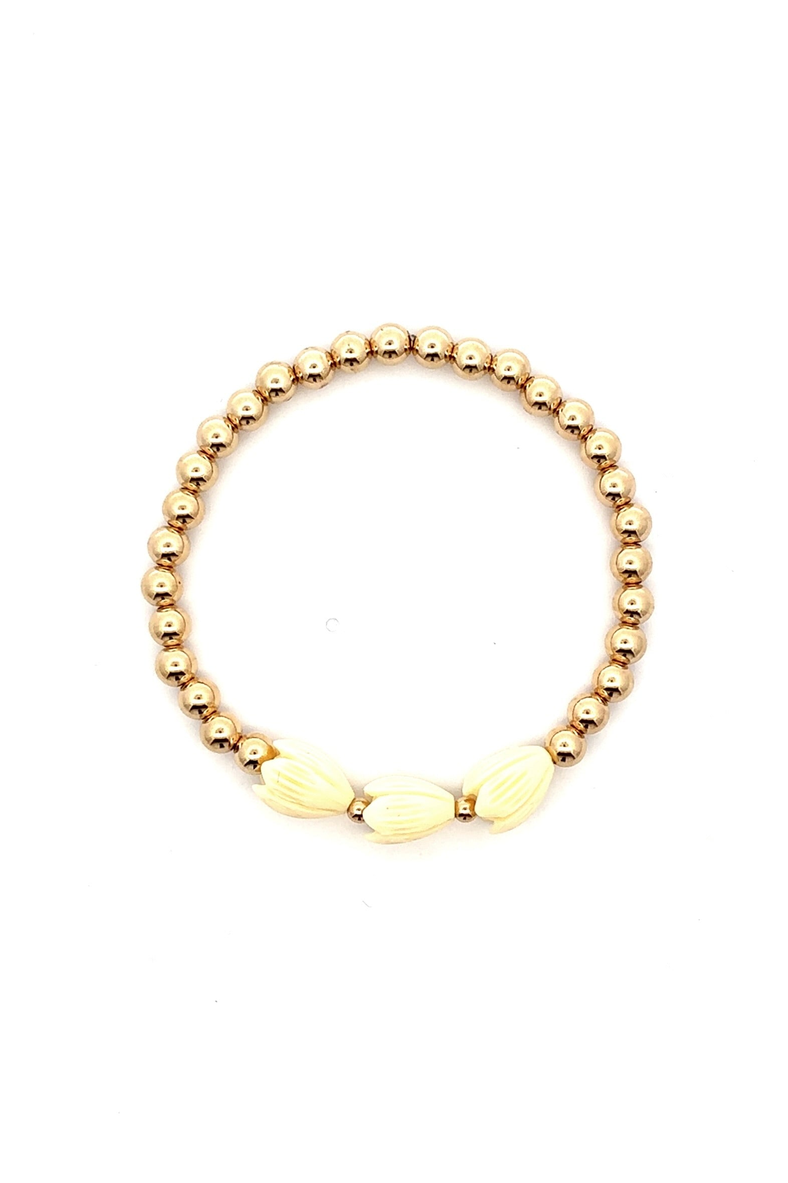 Triple Pikake Bubbly Bracelet KEANI JEWELRY