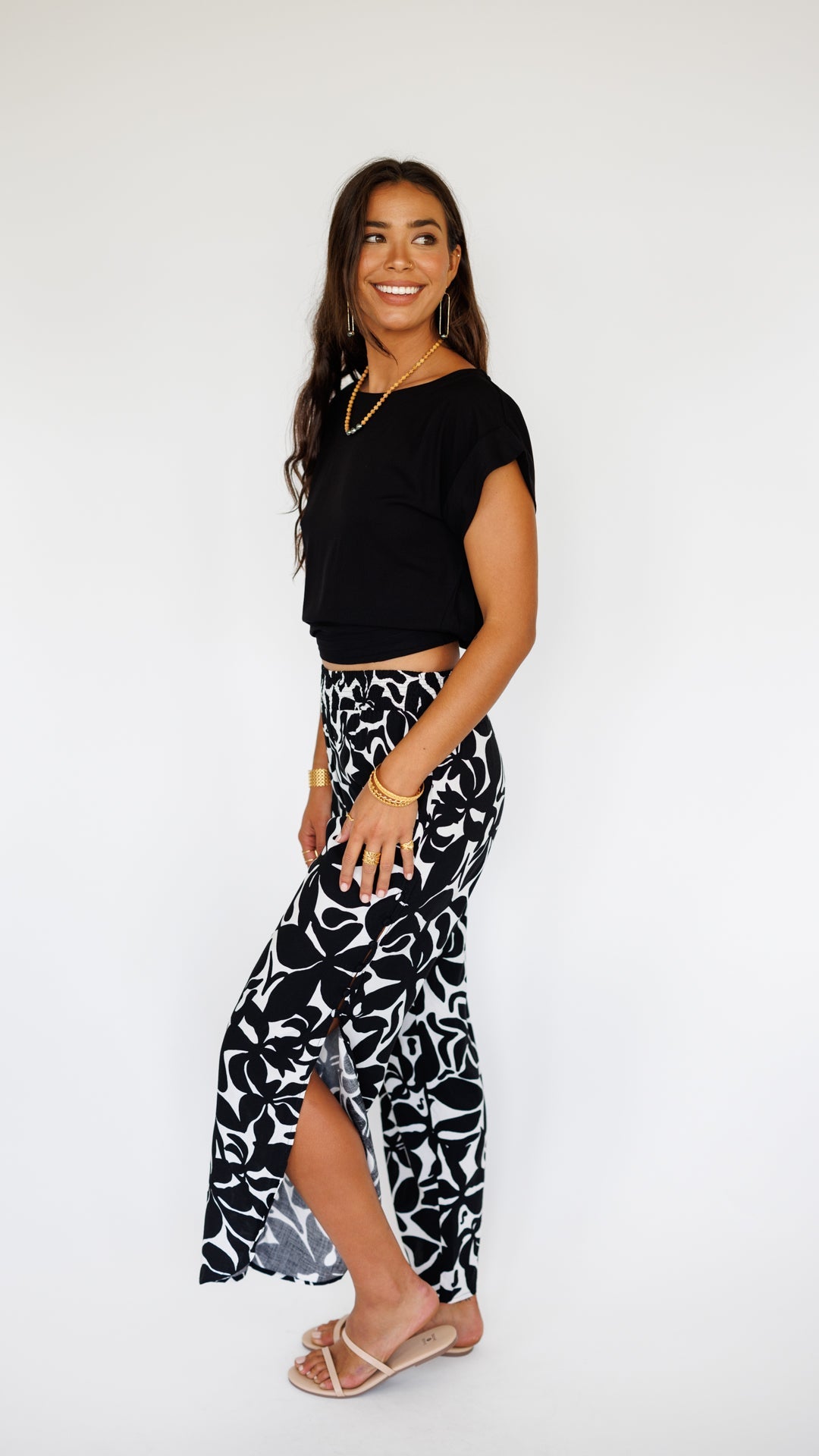 Haven Pant / Honolulu Black Khush Clothing