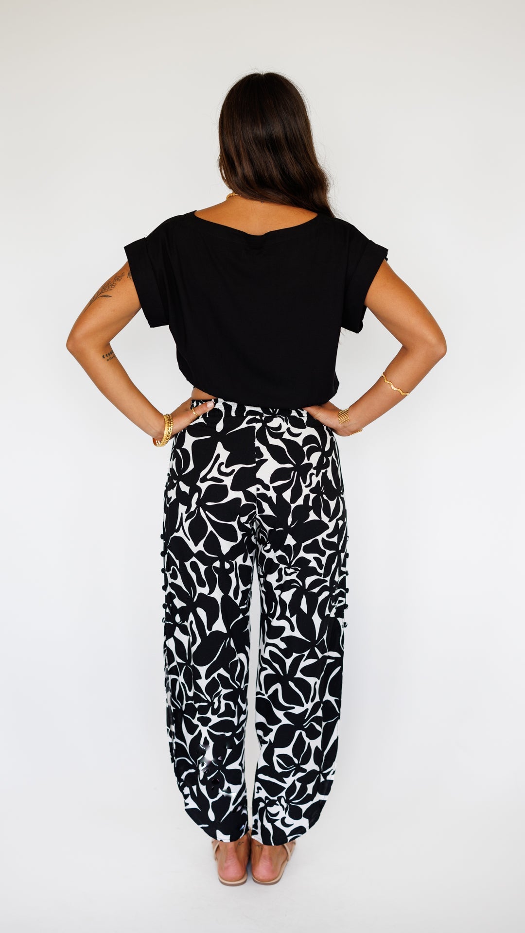 Haven Pant / Honolulu Black Khush Clothing