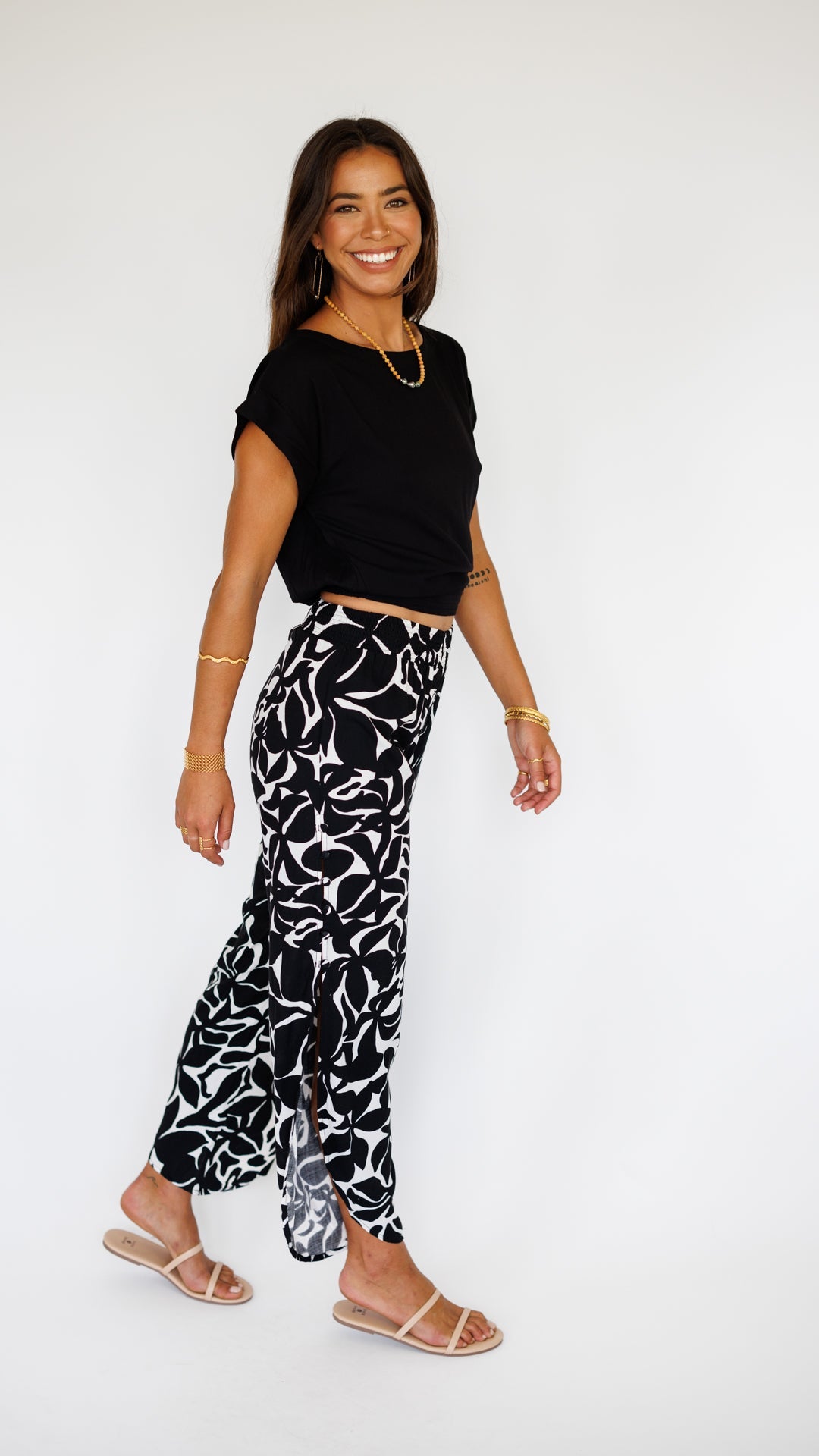 Haven Pant / Honolulu Black Khush Clothing