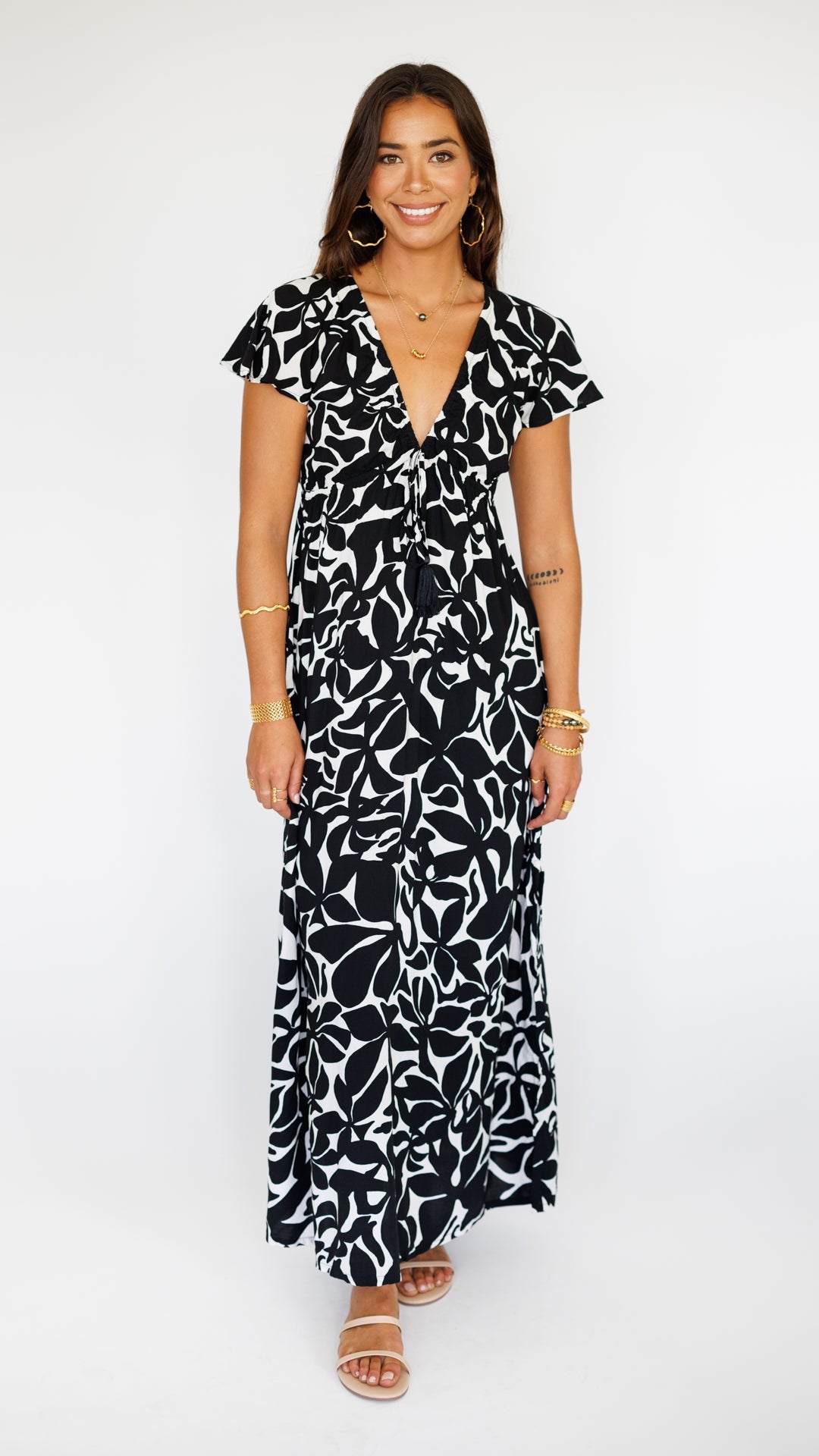 Leilani Dress / Honolulu Black Khush Clothing