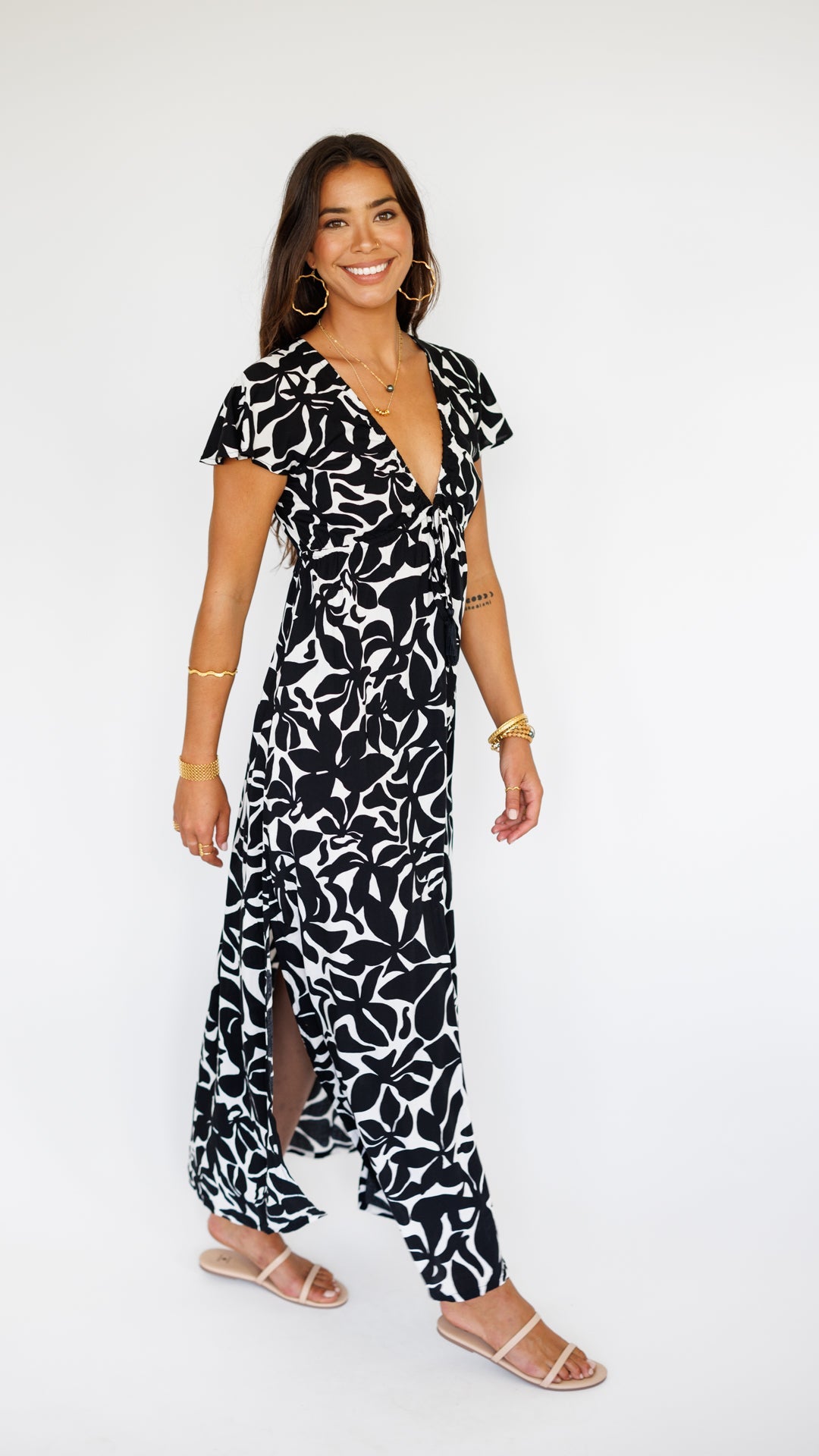 Leilani Dress / Honolulu Black Khush Clothing