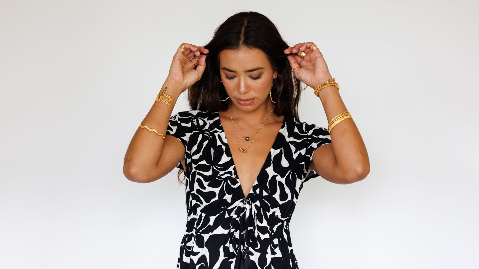 Leilani Dress / Honolulu Black Khush Clothing