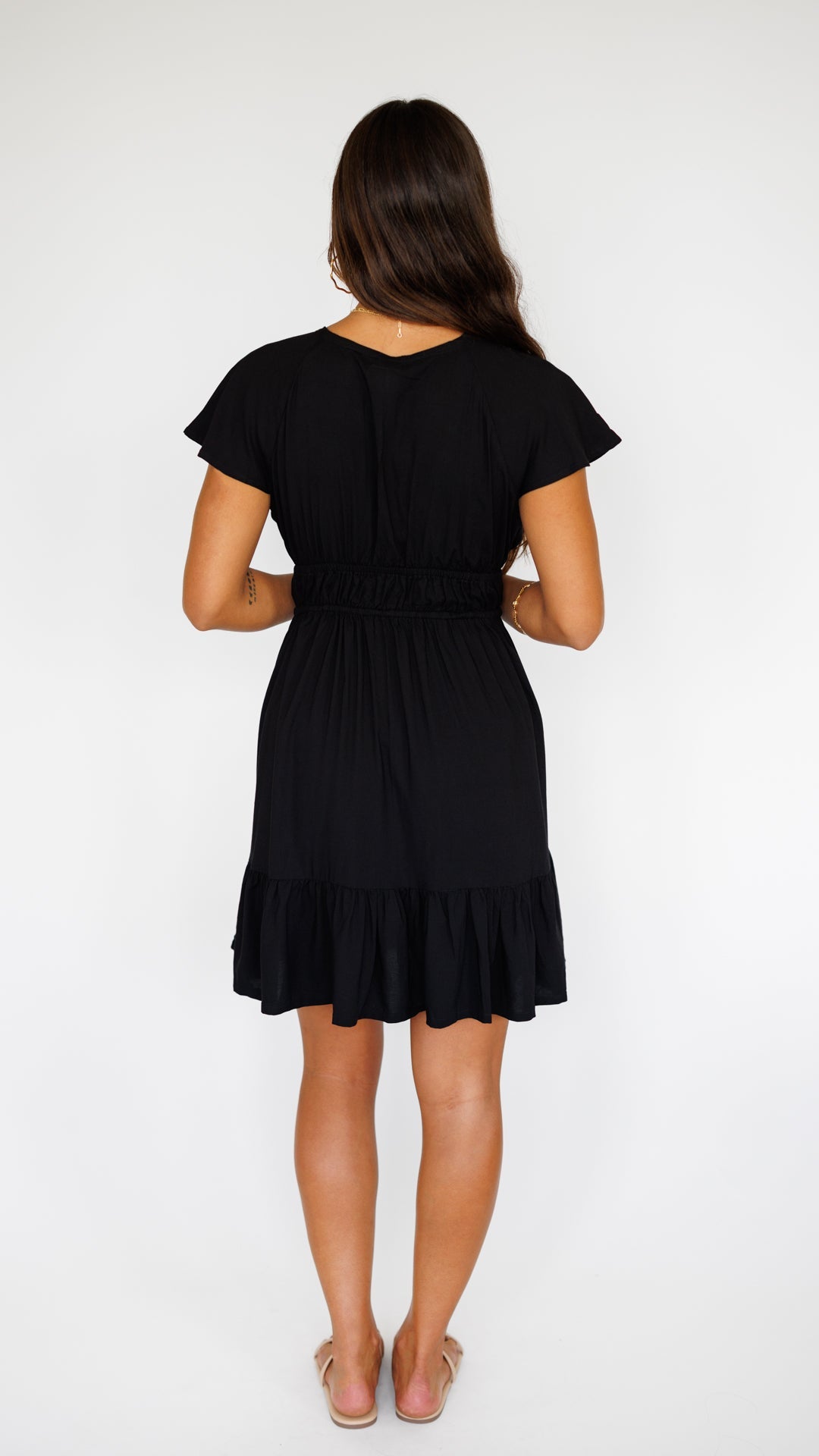 Manoa Dress / Solid Black Khush Clothing