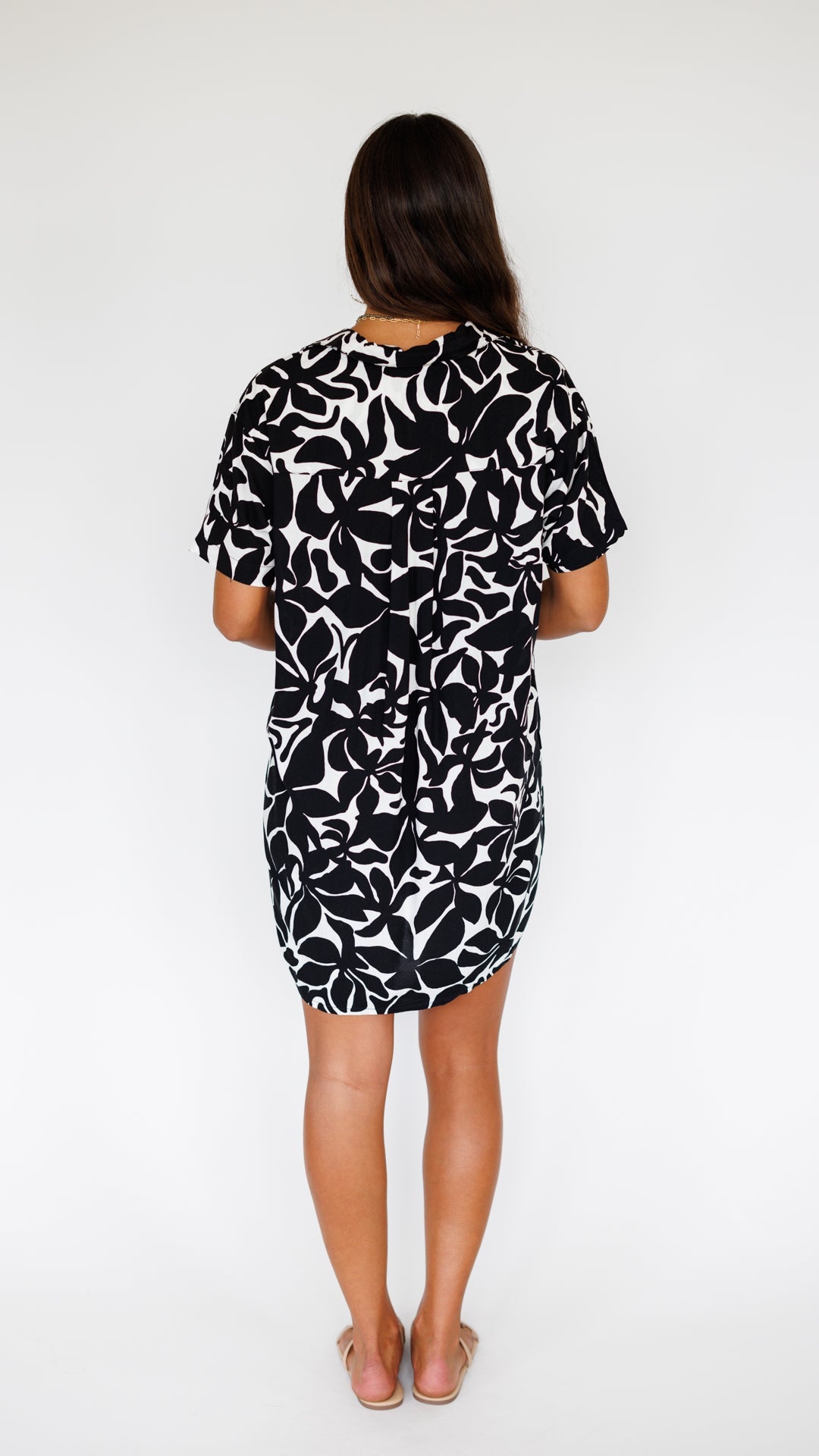 Maui Shirt Dress / Honolulu Black Khush Clothing