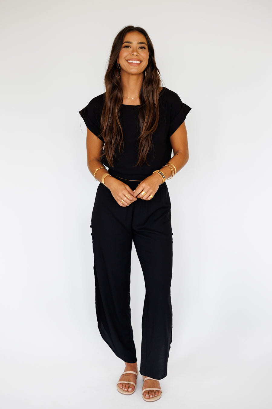 Mareva Top / Solid Black Khush Clothing