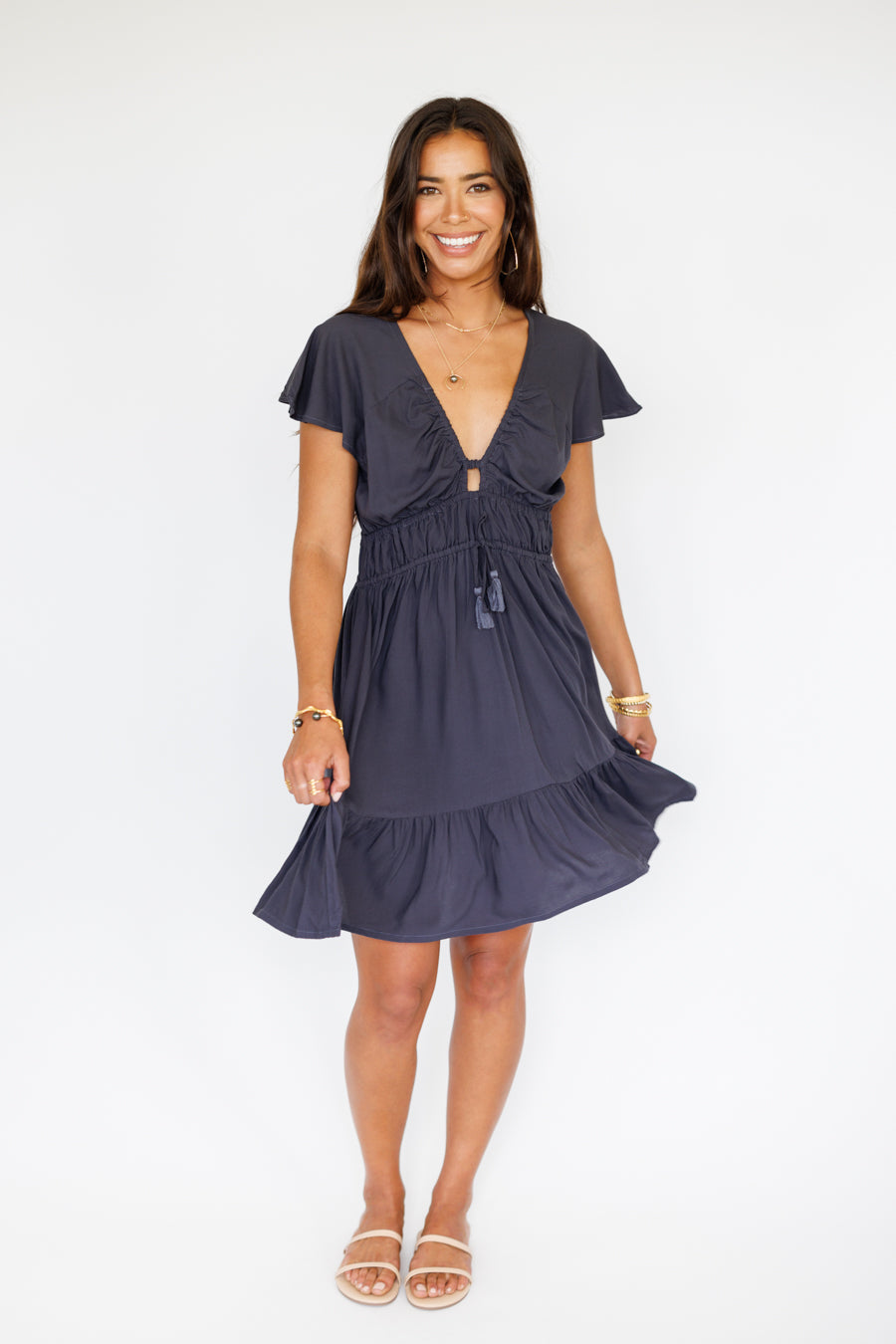 Manoa Dress / Charcoal Khush Clothing