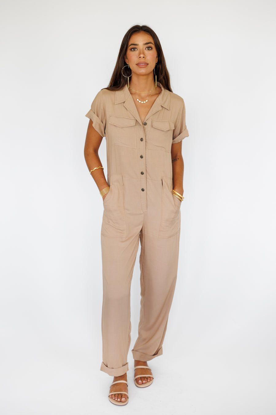 Bonsai Jumpsuit / Latte Khush Clothing