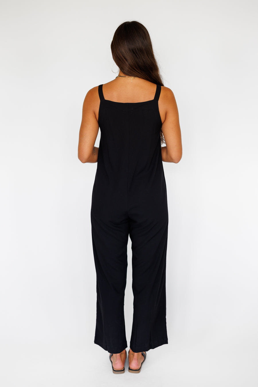 Safari Jumpsuit / Solid Black Khush Clothing