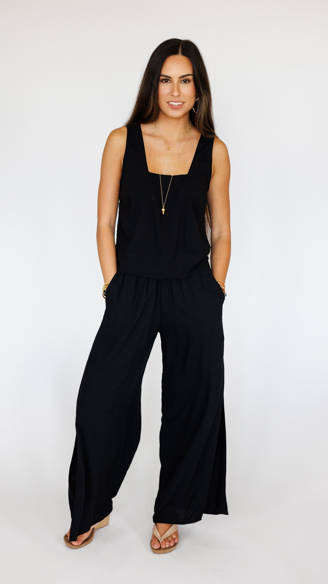 Mahana Pant / Solid Black Khush Clothing