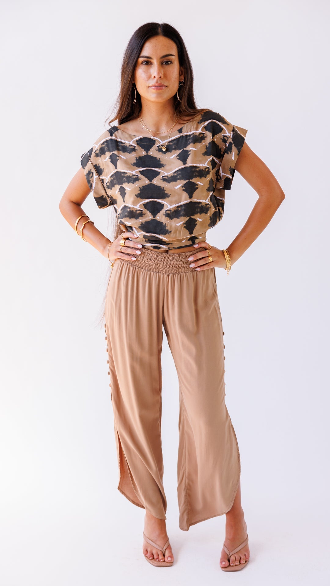 Mareva Top / Petal Brown Khush Clothing
