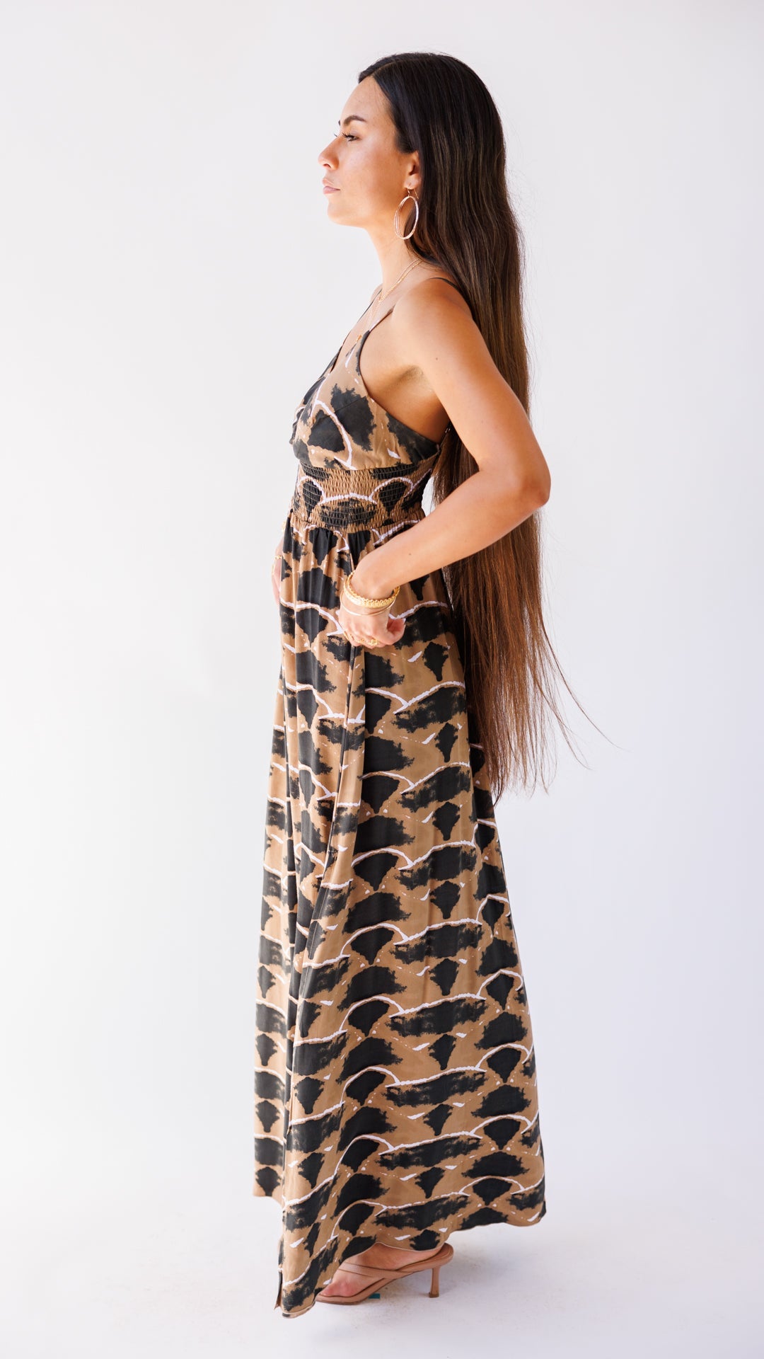 Lumiere Dress / Petal Brown Khush Clothing
