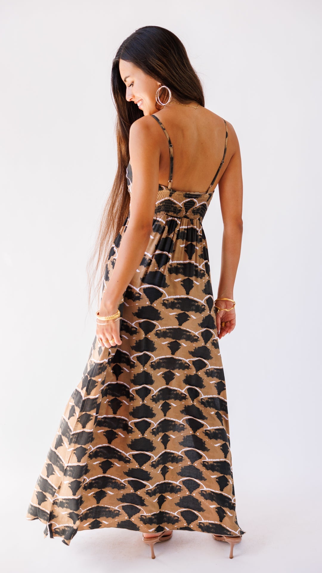 Lumiere Dress / Petal Brown Khush Clothing