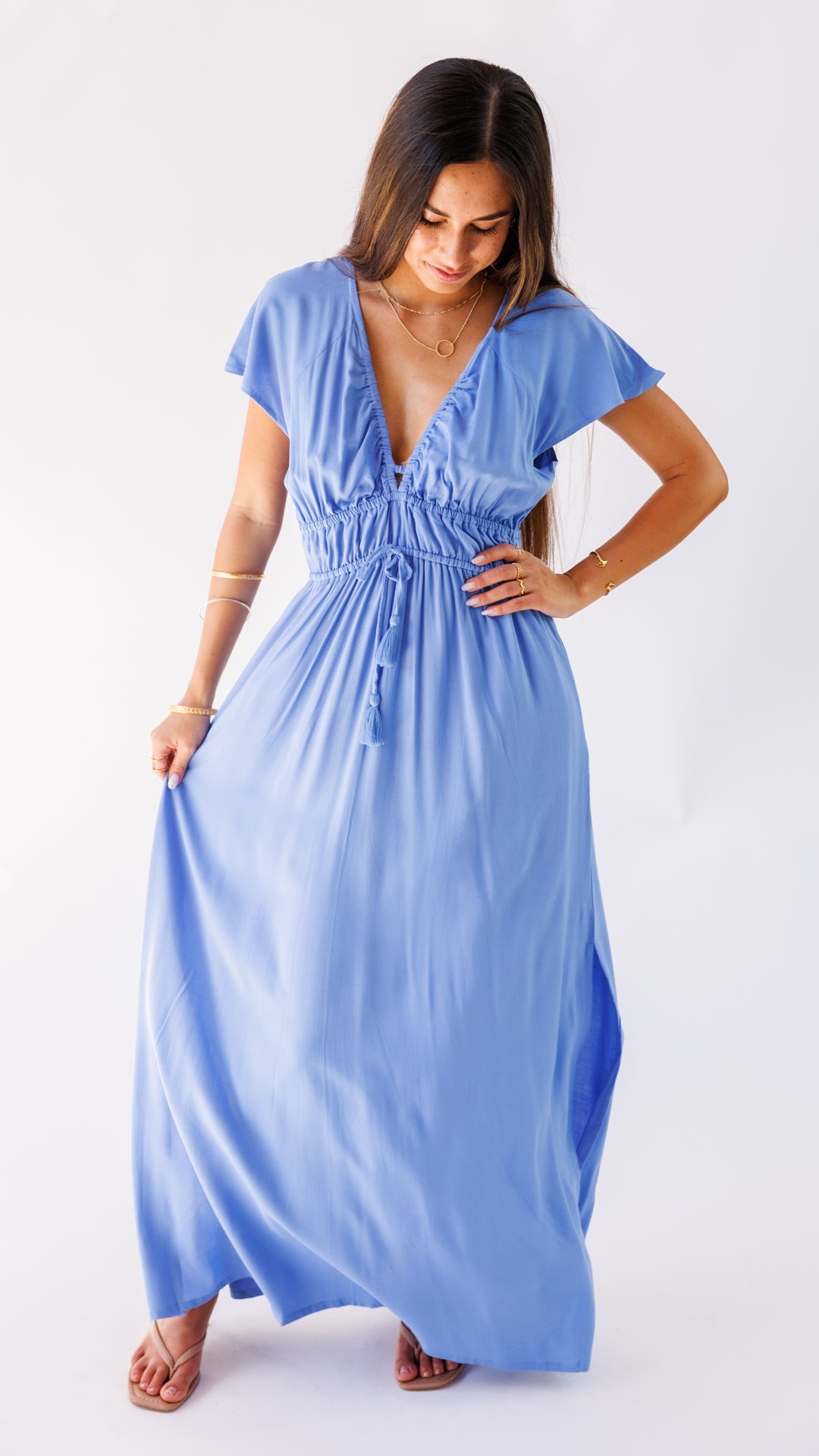 Davanti Dress / Purple Blu Khush Clothing