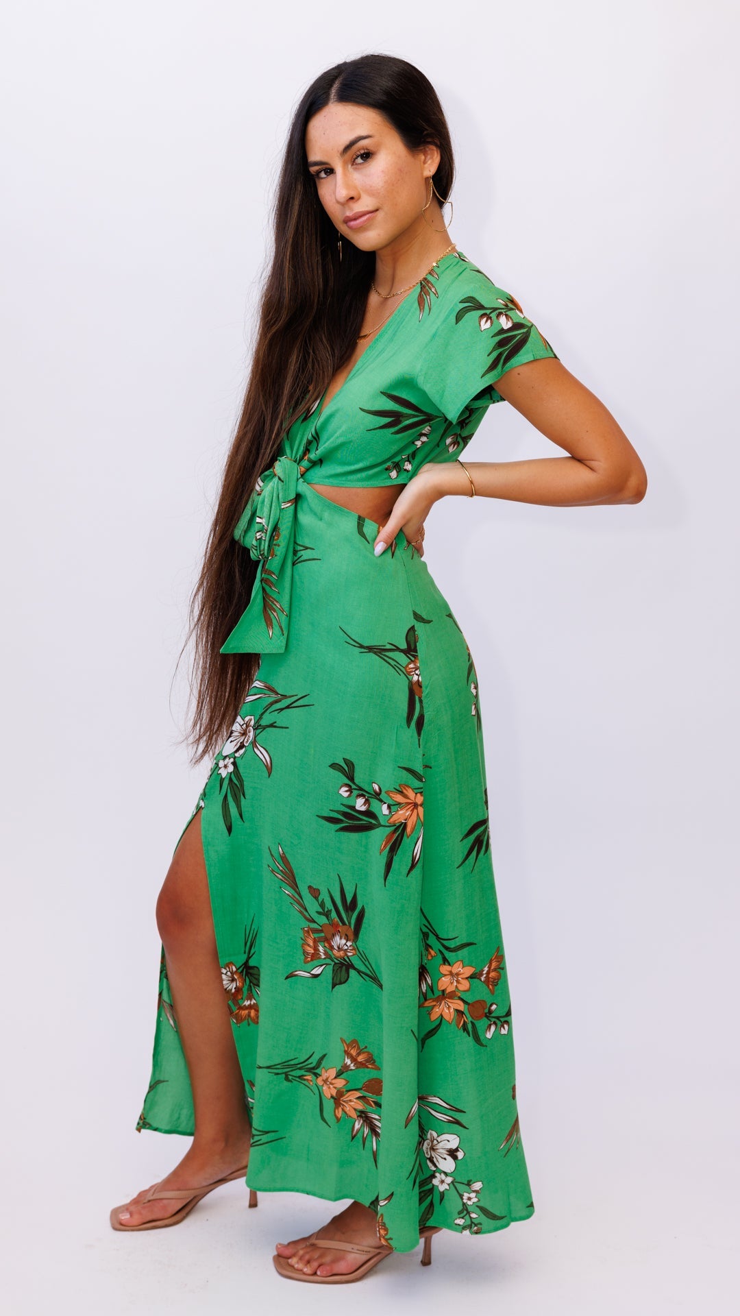 Hana Cut Out Midi Dress XIX PALMS