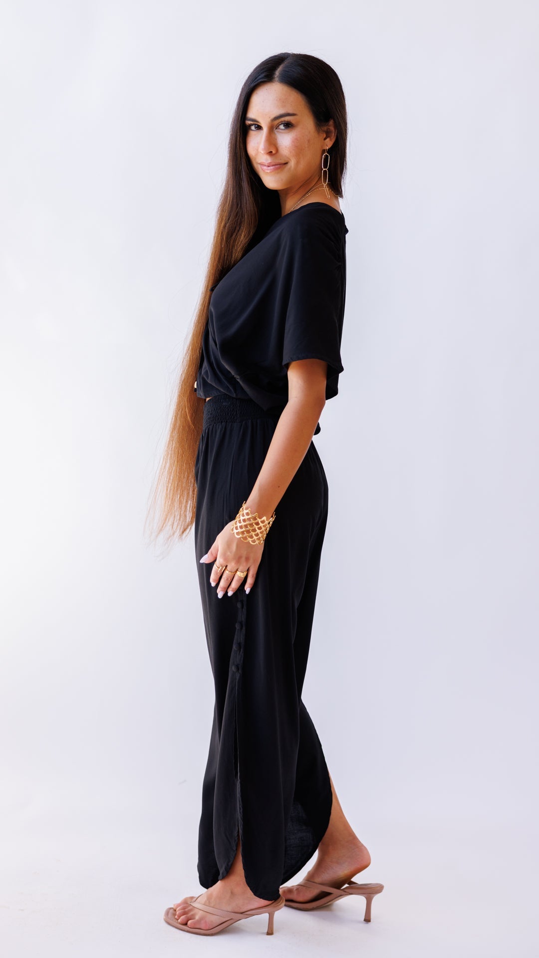 Marquesas Top / Solid Black Khush Clothing