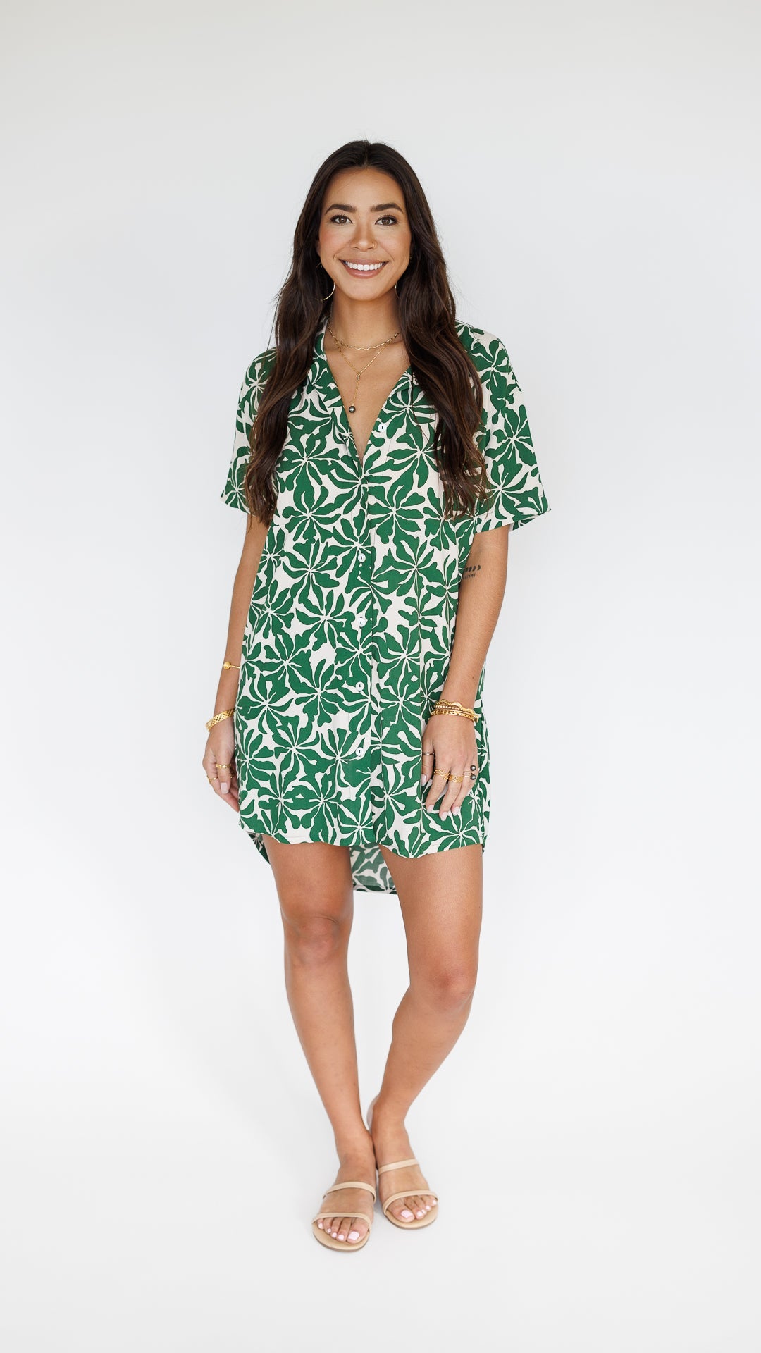 Maui Shirt Dress / Aloha Forest Khush Clothing