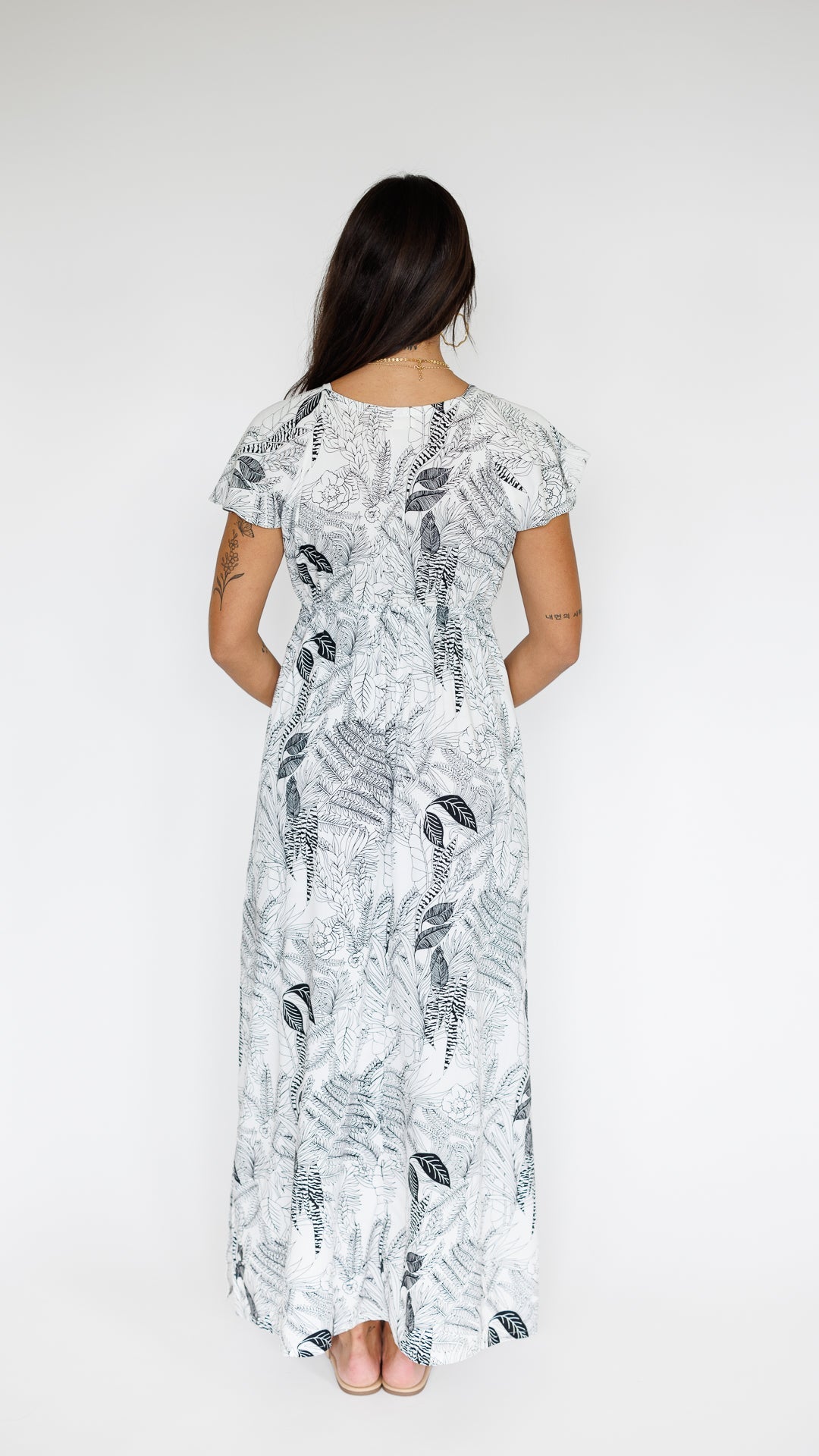 Leilani Dress / Flora Black Khush Clothing