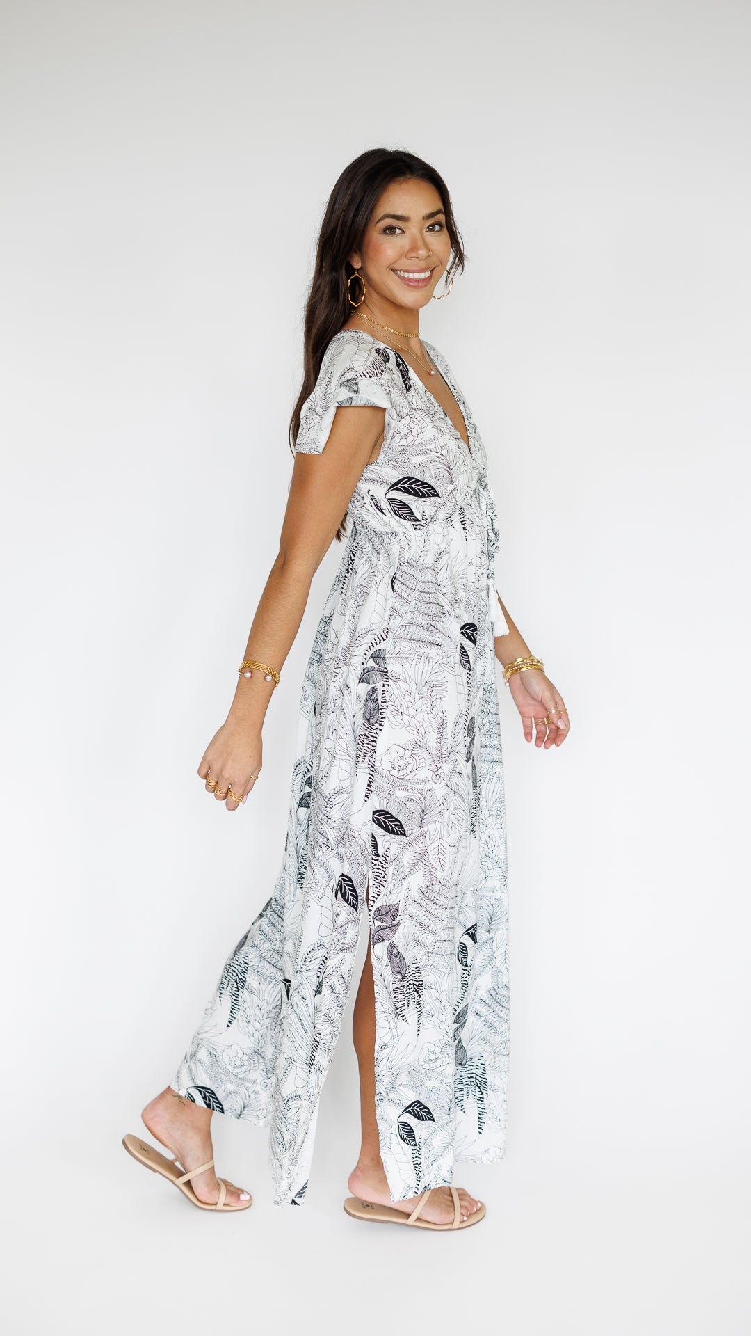 Leilani Dress / Flora Black Khush Clothing